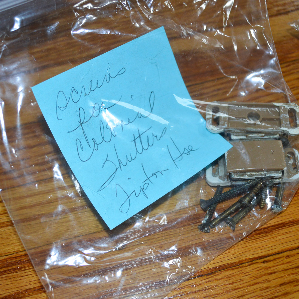 Circa 1960's Colonial Style Wooden Shutters