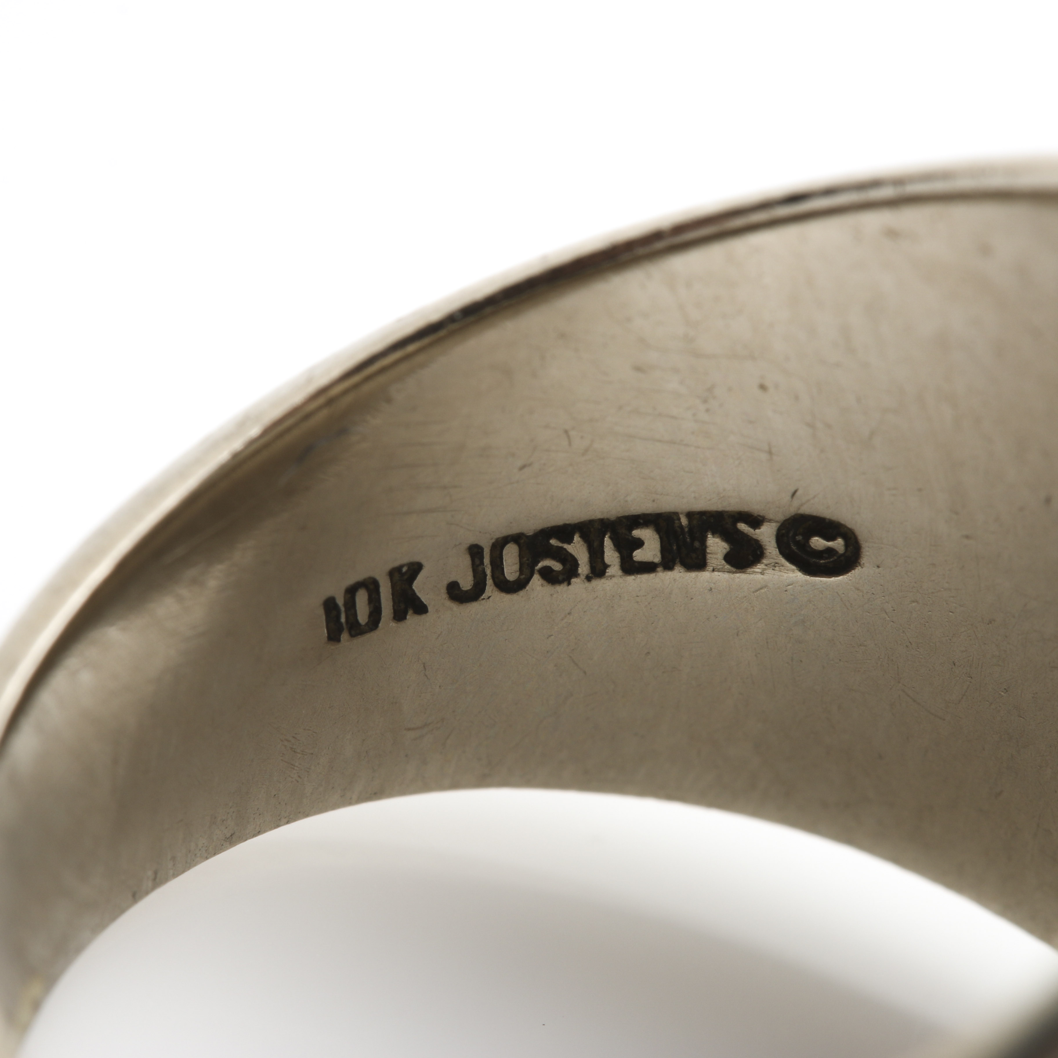 10K White Gold Purple Spinel Class Ring