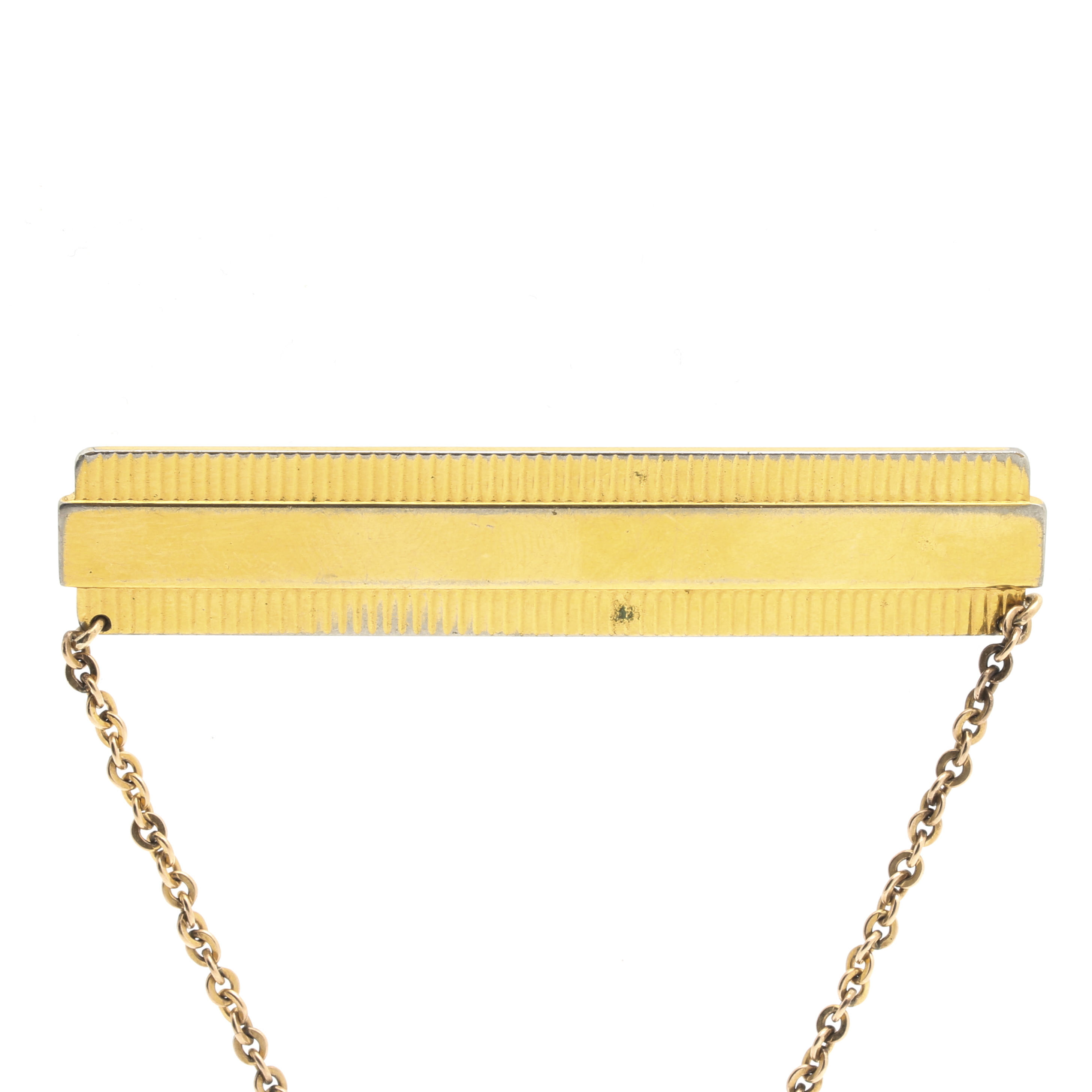 Victorian Revival Mixed Metal Diamond and Ruby Brooch