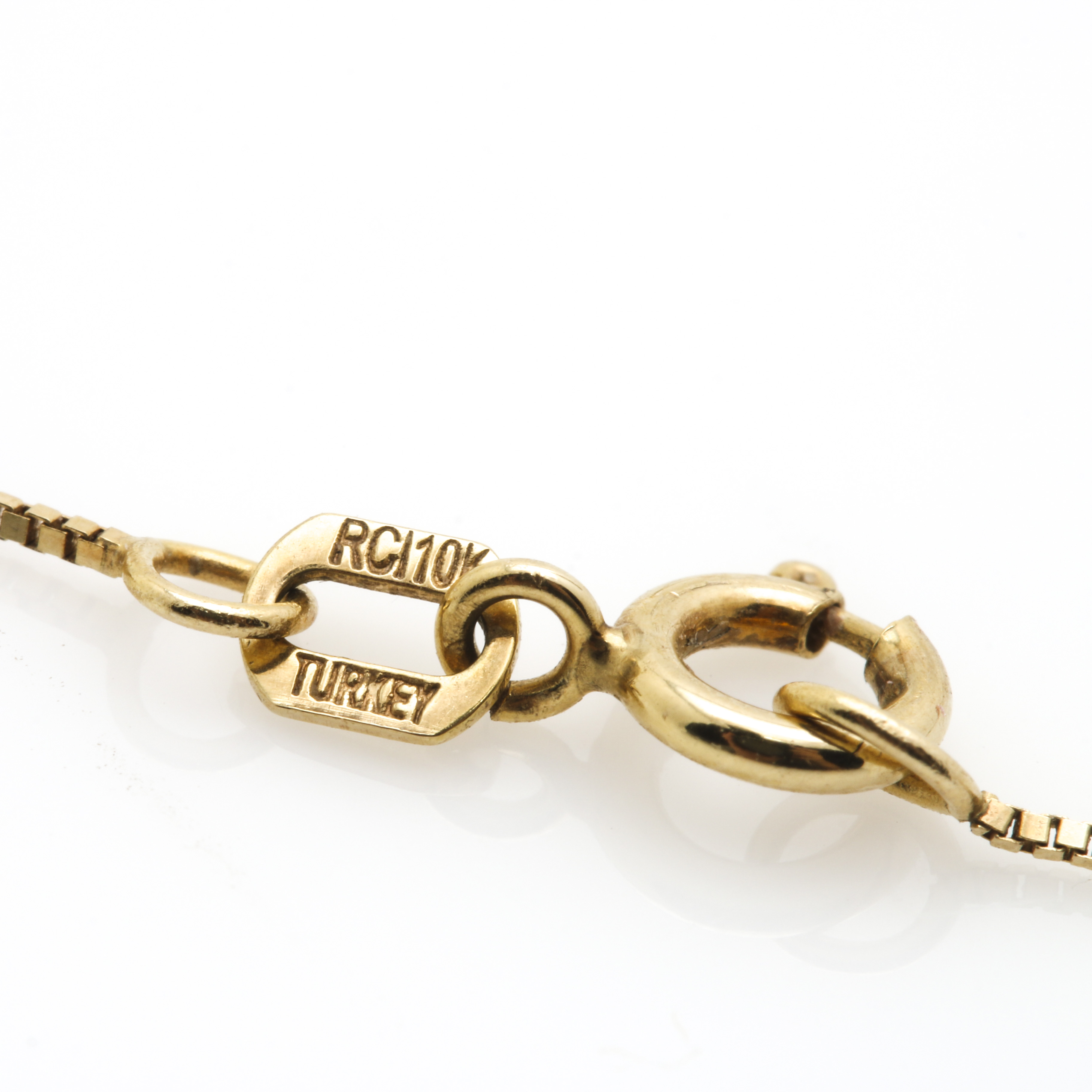 10K Yellow Gold Diamond Necklace