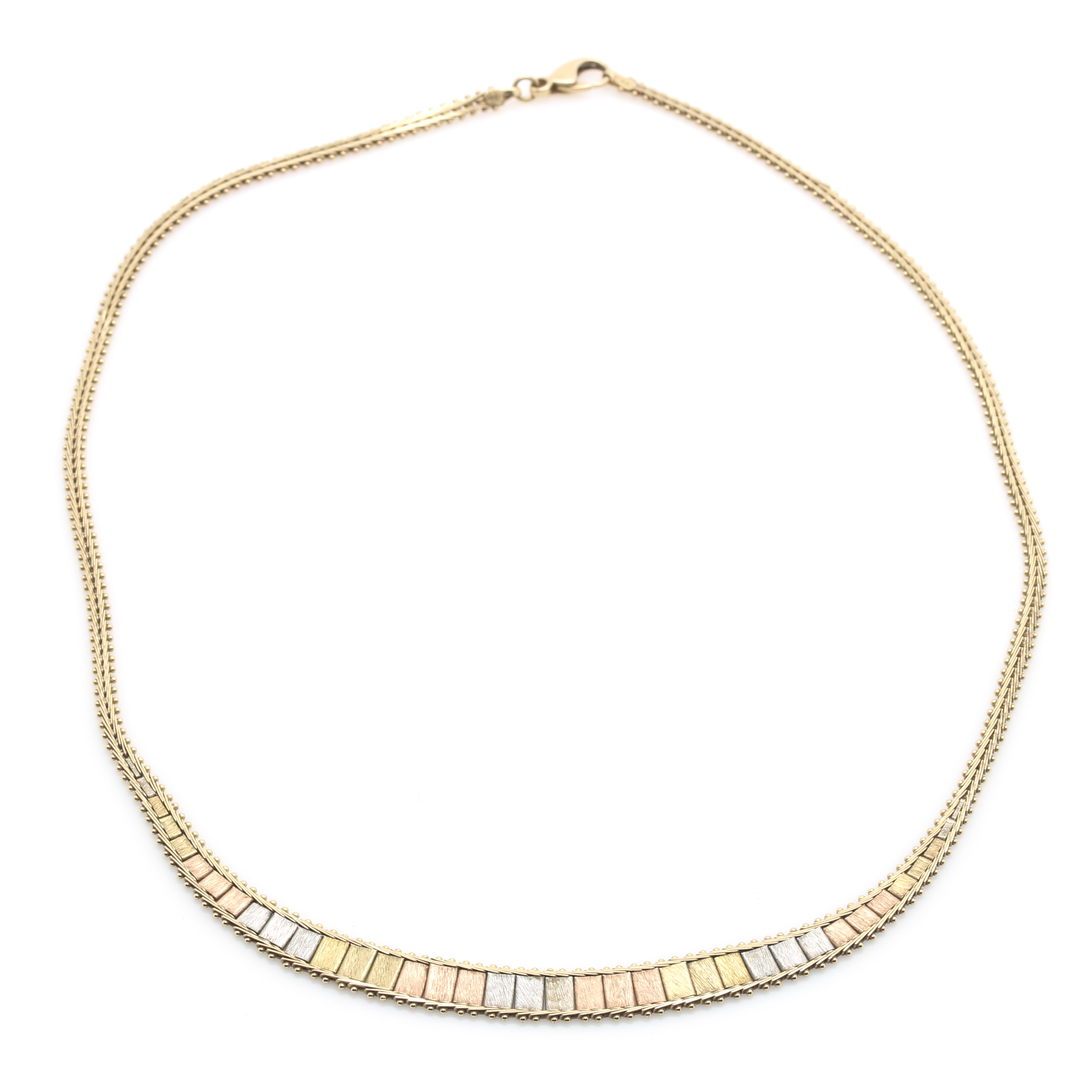 14K Mixed Gold Tri-Color Parure