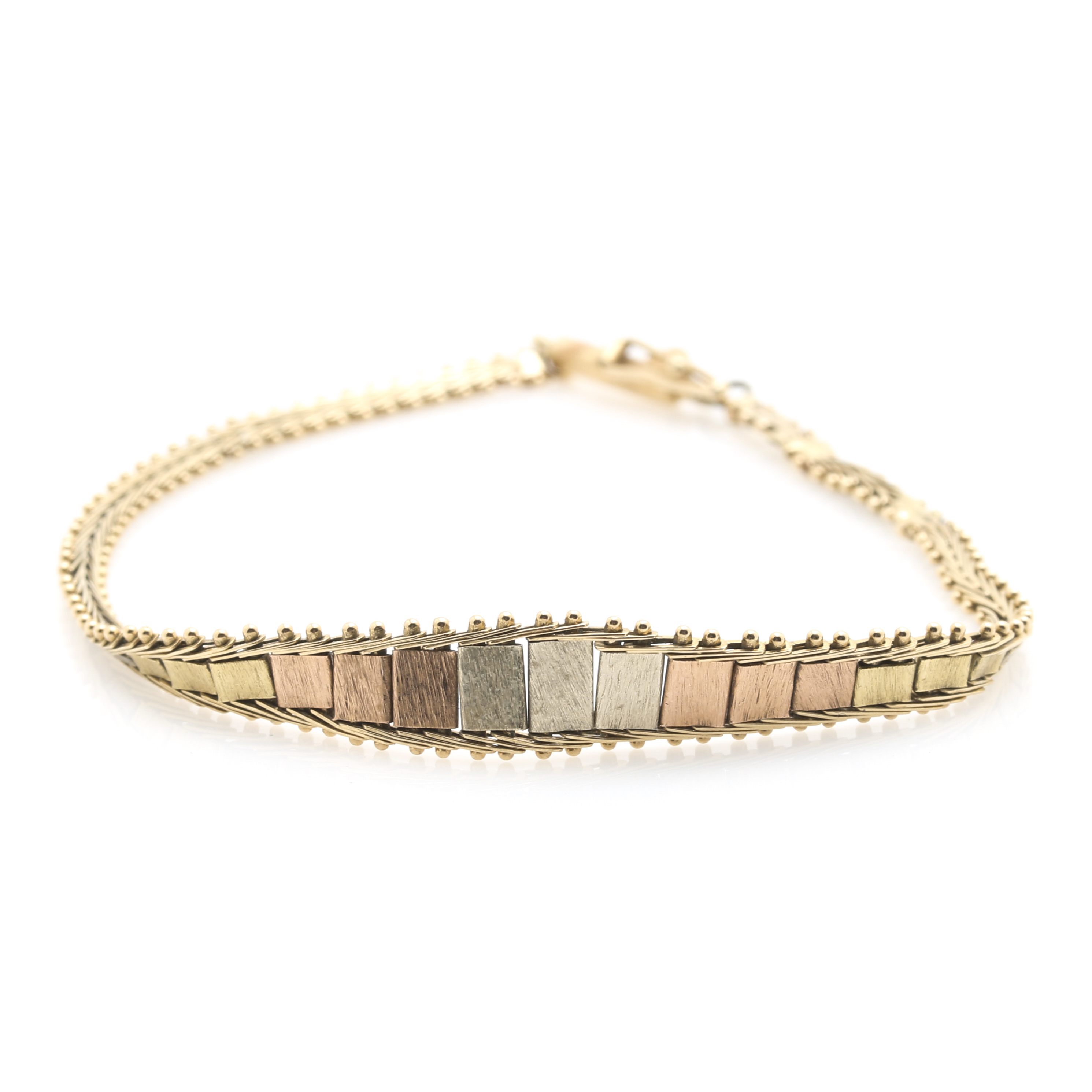 14K Mixed Gold Tri-Color Parure