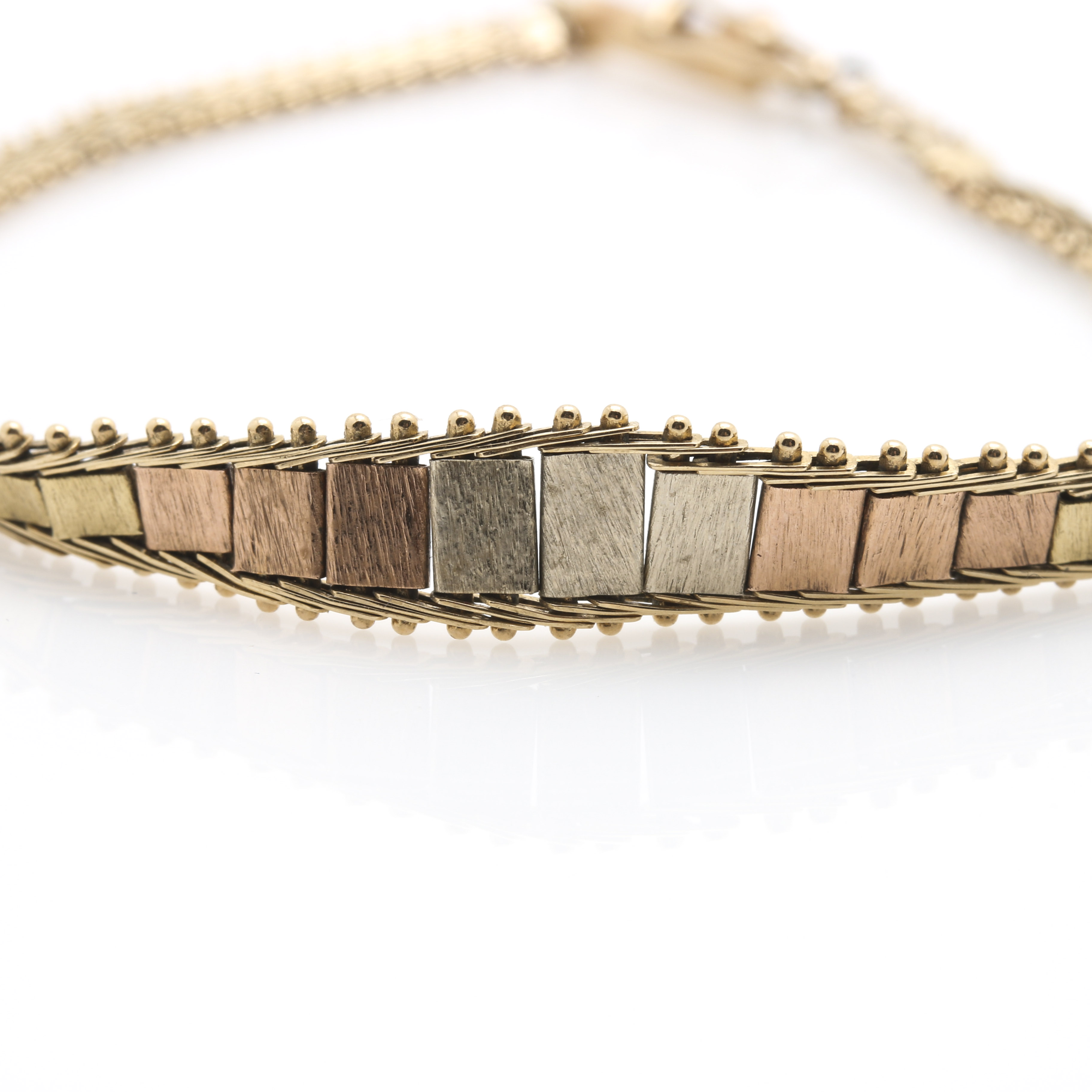 14K Mixed Gold Tri-Color Parure