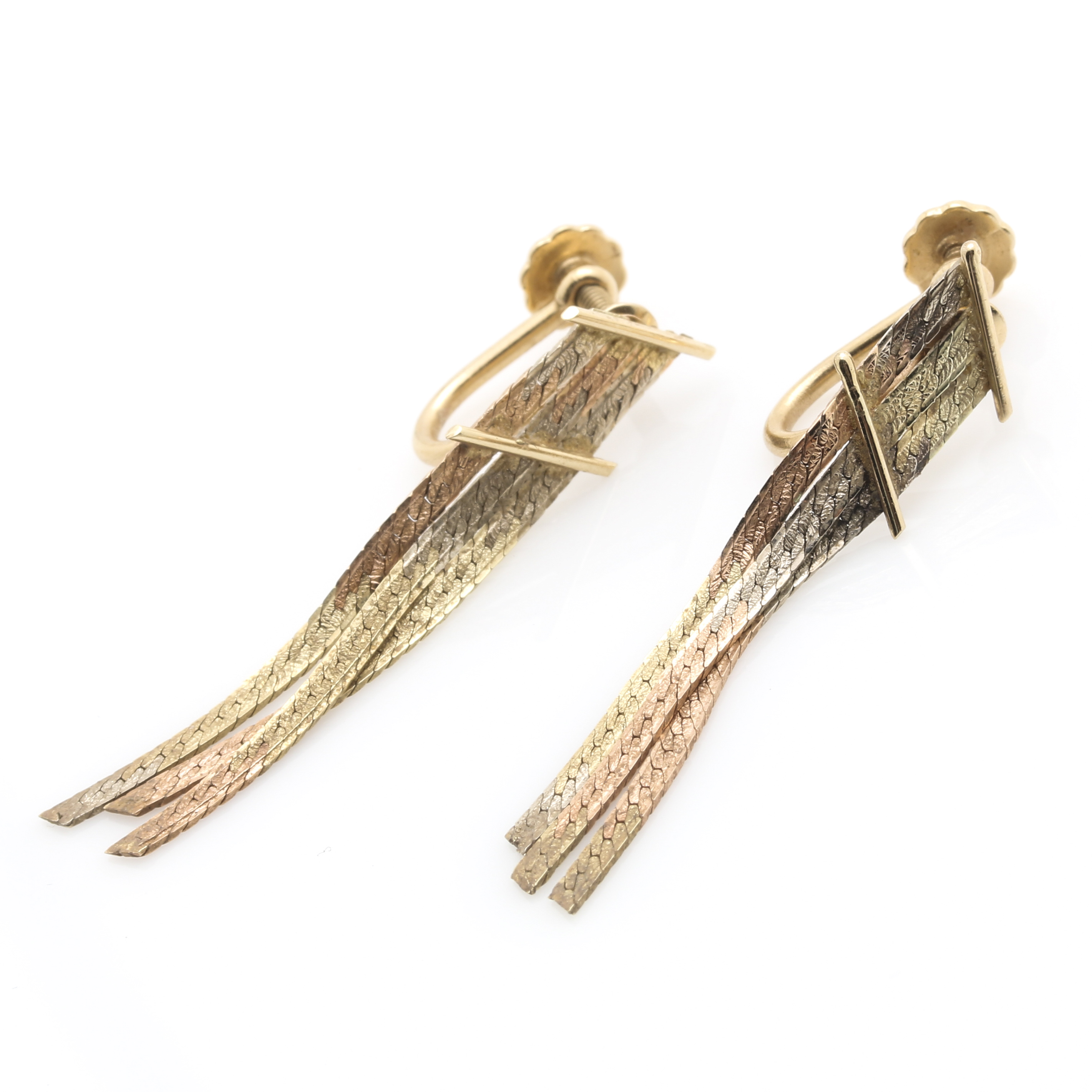 14K Mixed Gold Tri-Color Parure