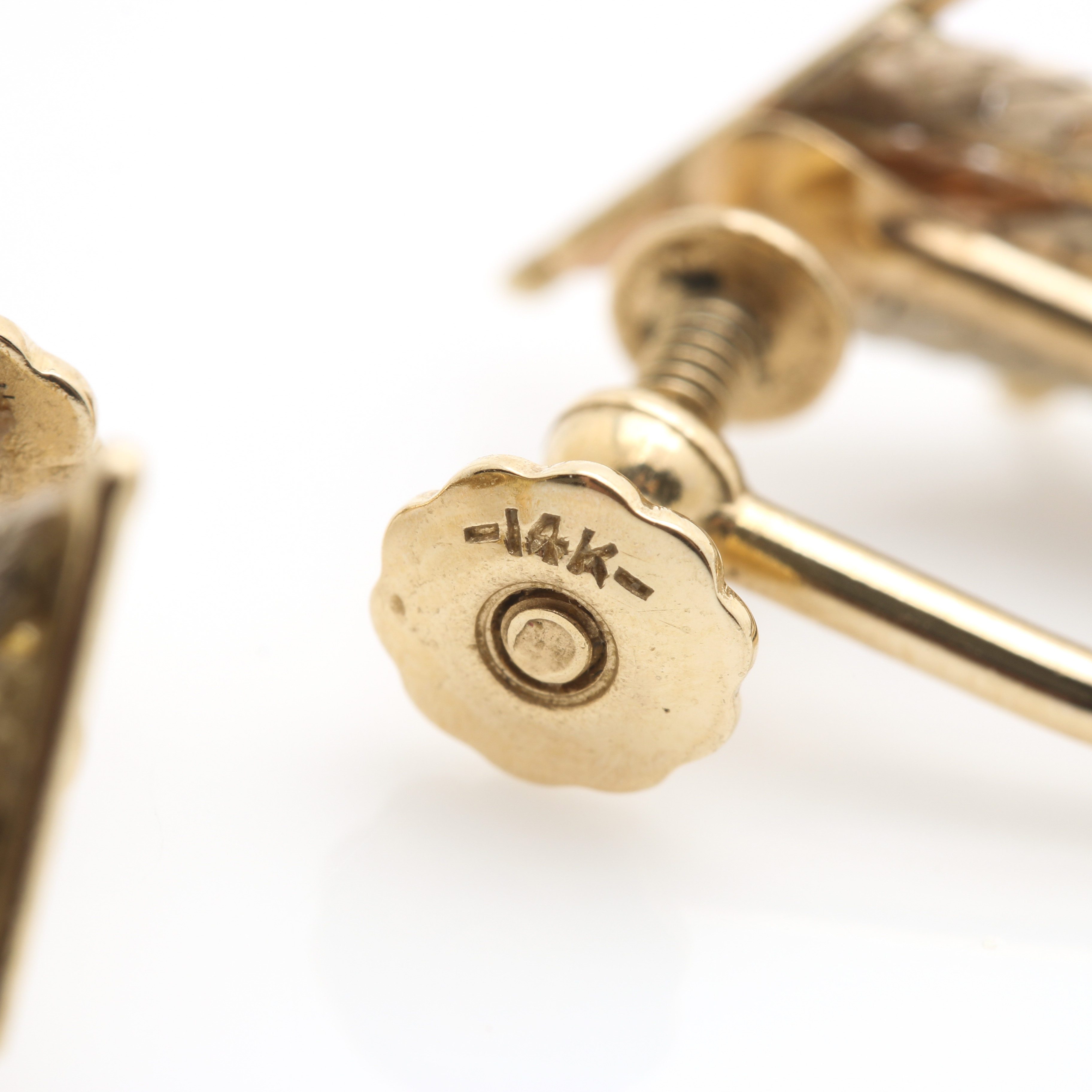 14K Mixed Gold Tri-Color Parure