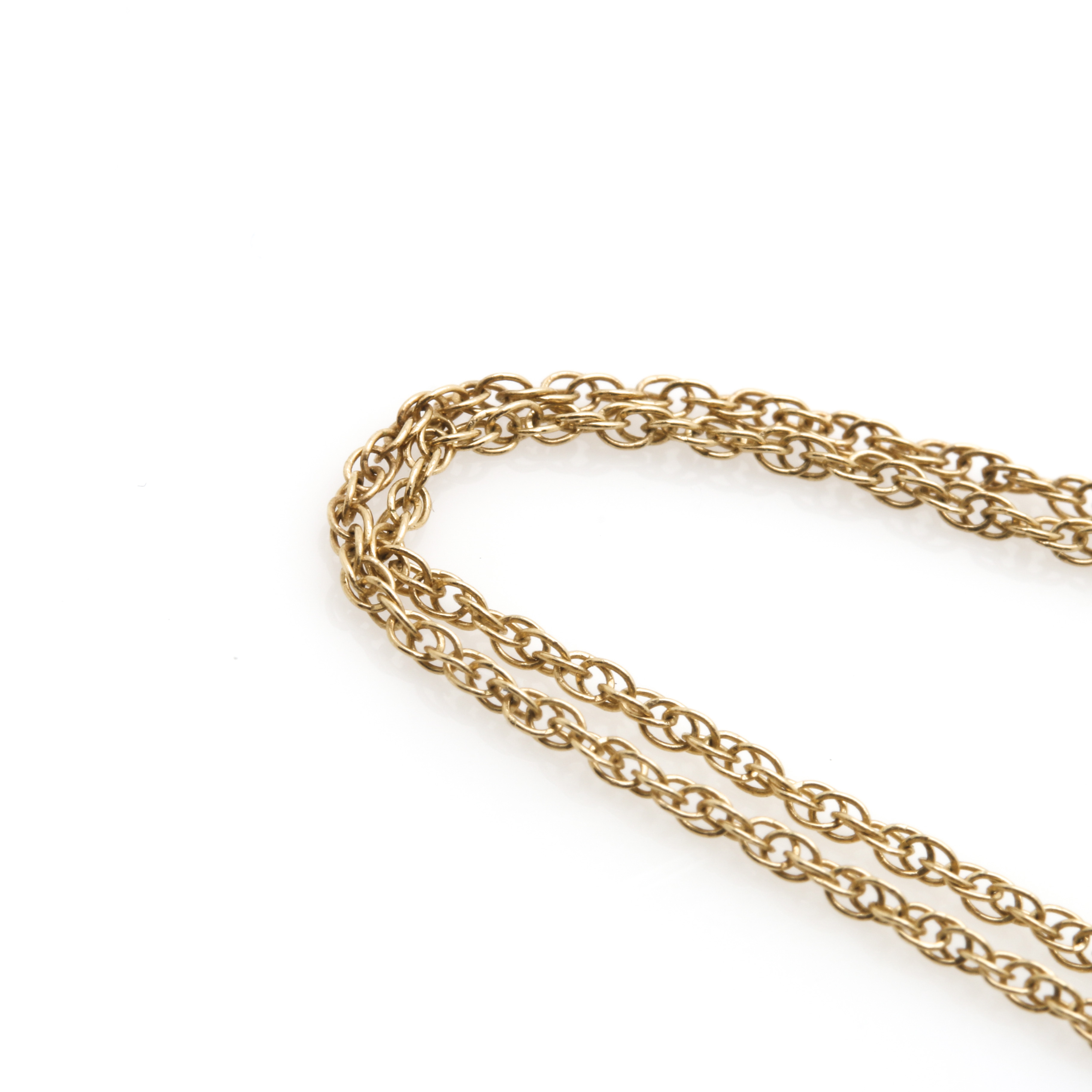 14K Yellow Gold Chain Necklace