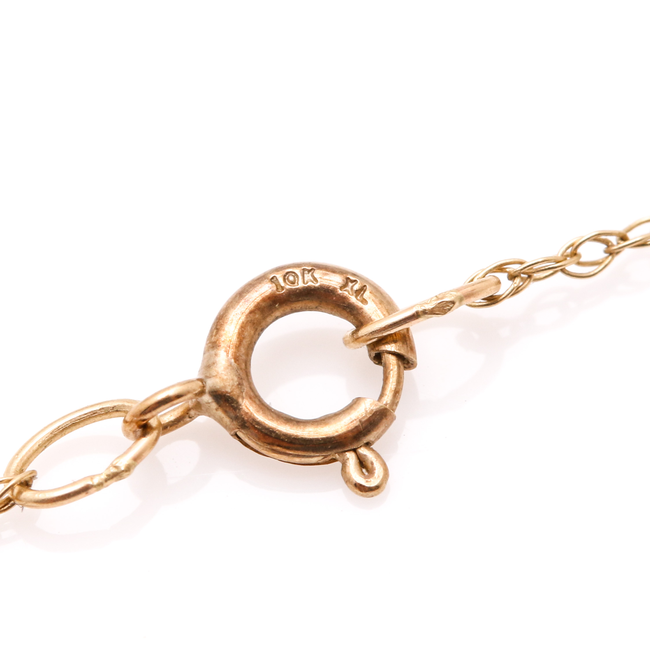 10K Yellow Gold Opal Necklace