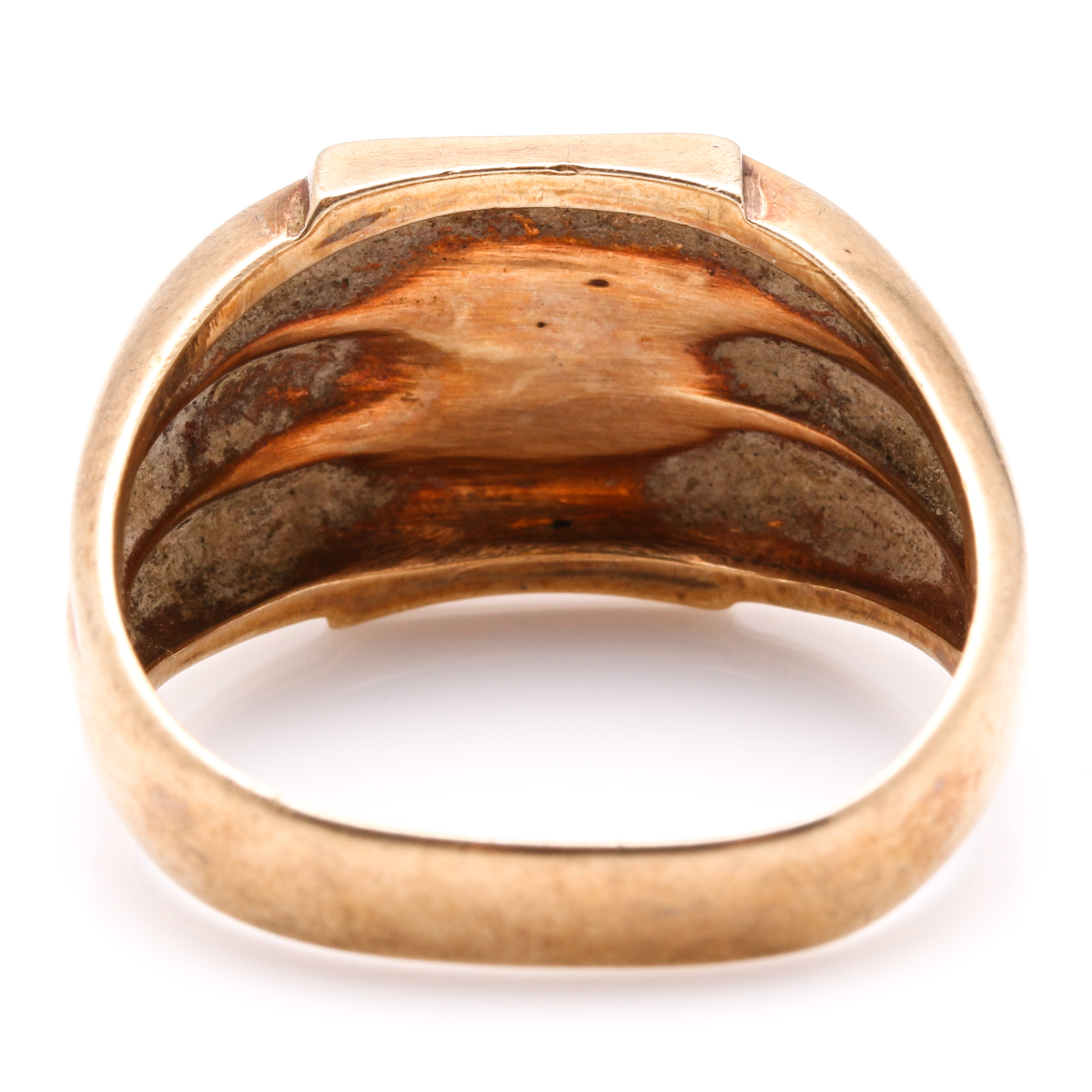 10K Yellow Gold Masonic Signet Ring