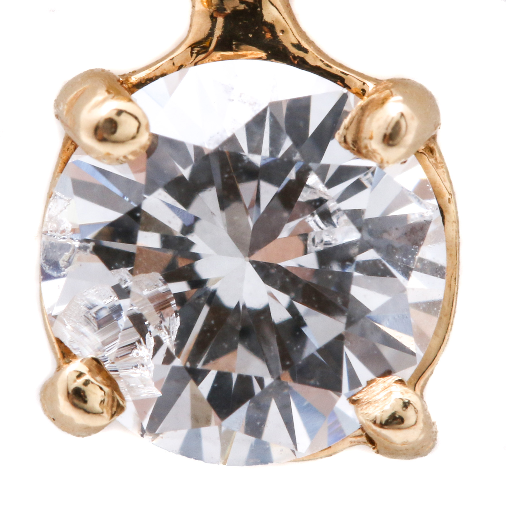 14K Yellow Gold Diamond Necklace