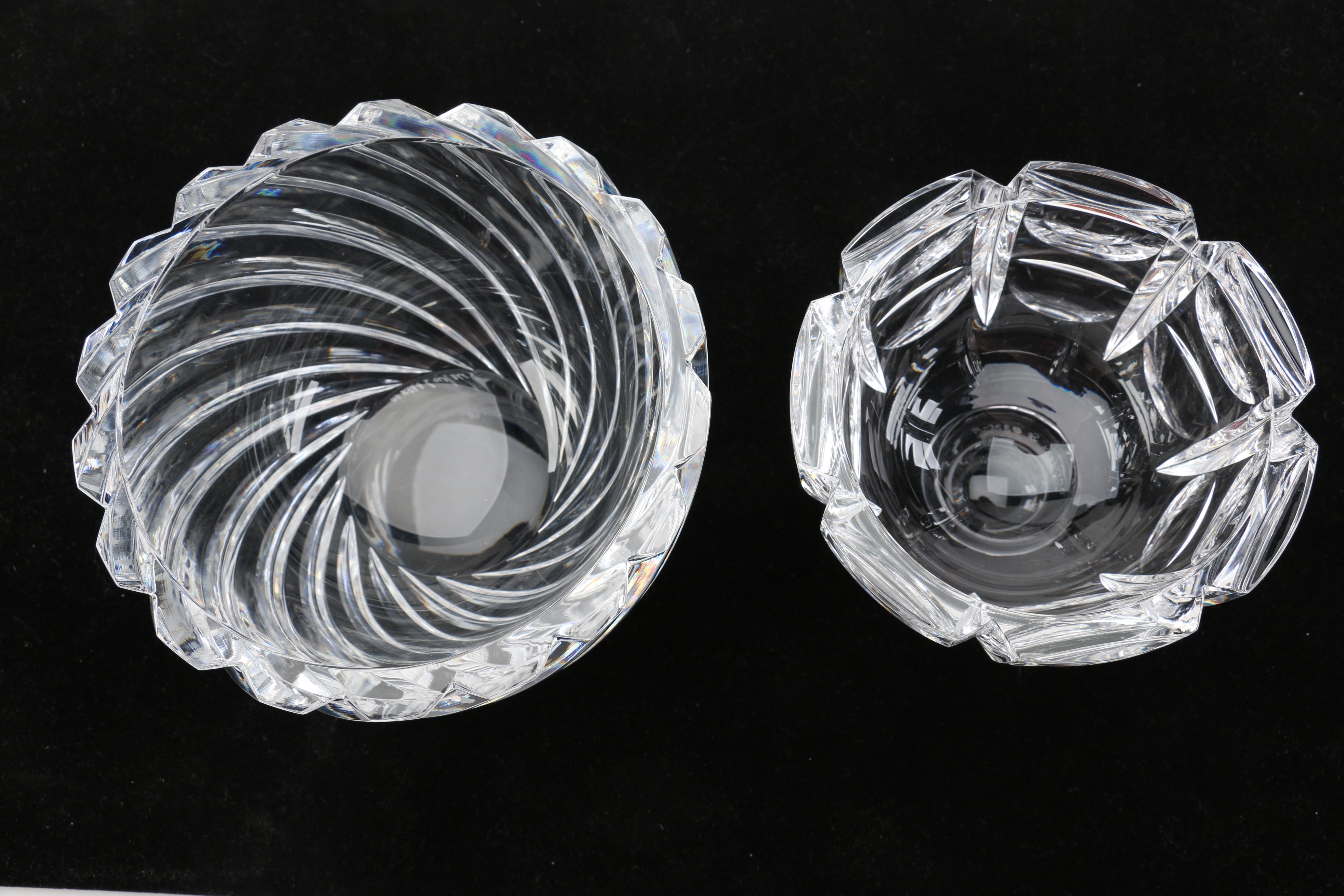 Pair of Orrefors Crystal Bowls