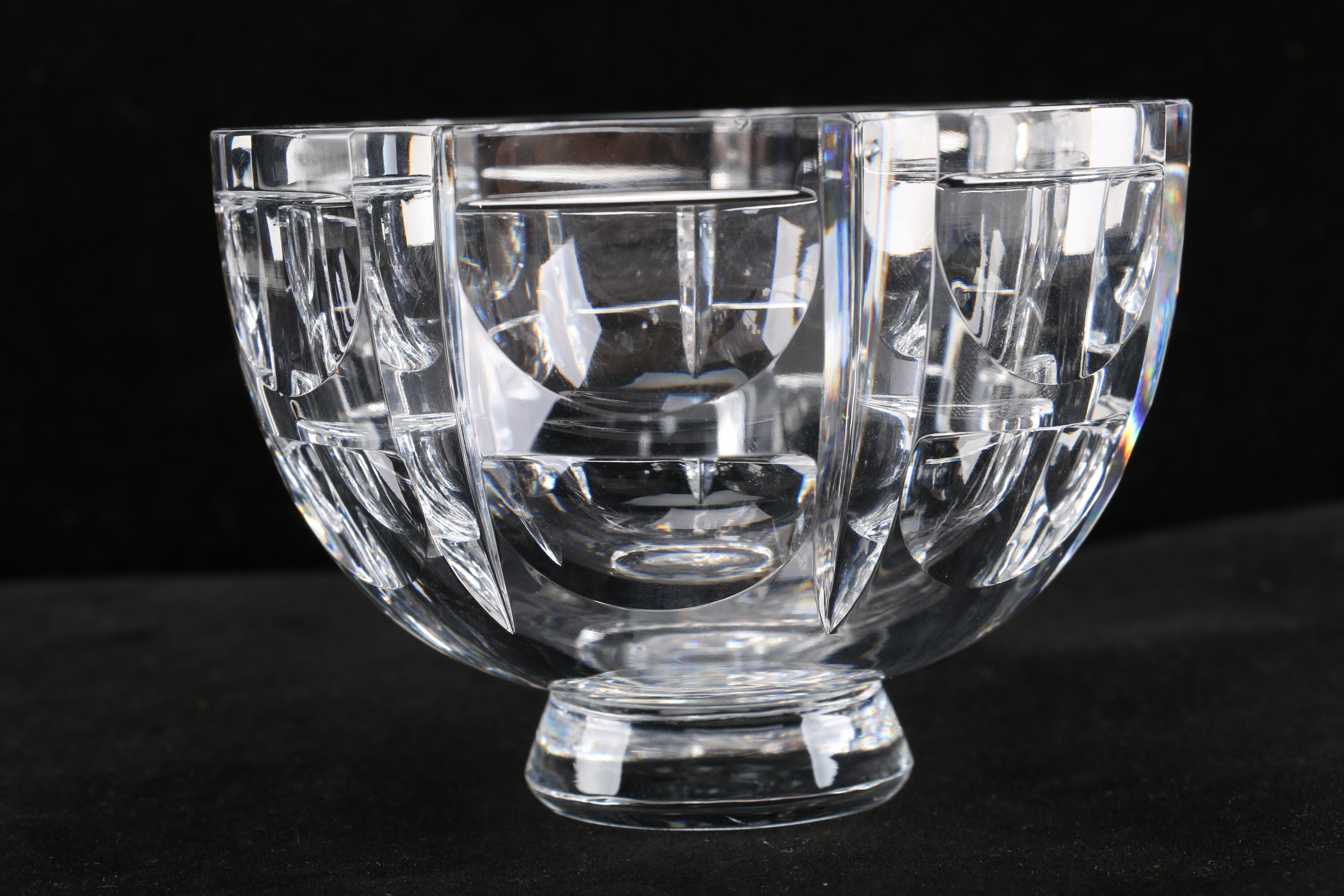 Pair of Orrefors Crystal Bowls