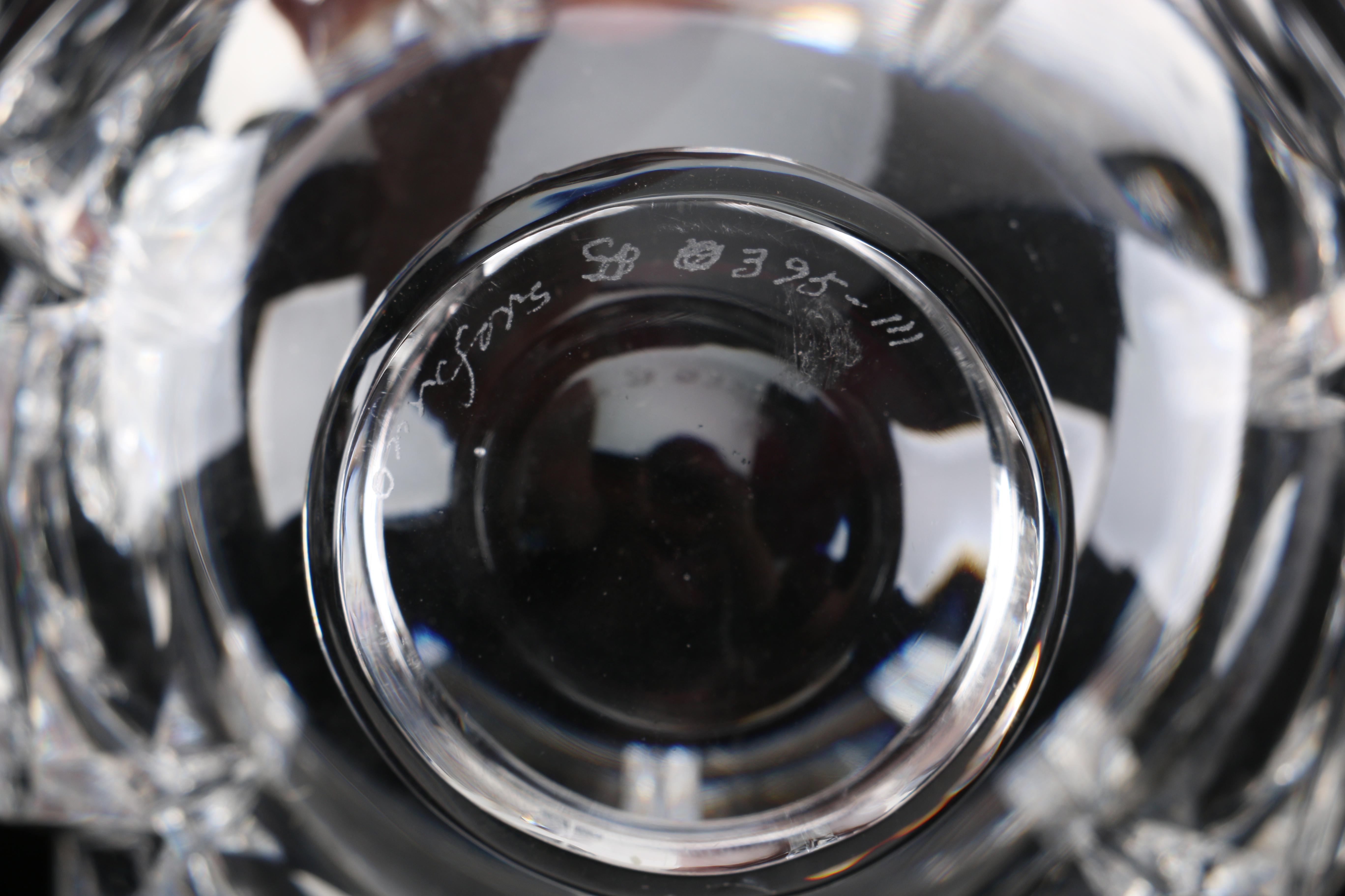 Pair of Orrefors Crystal Bowls