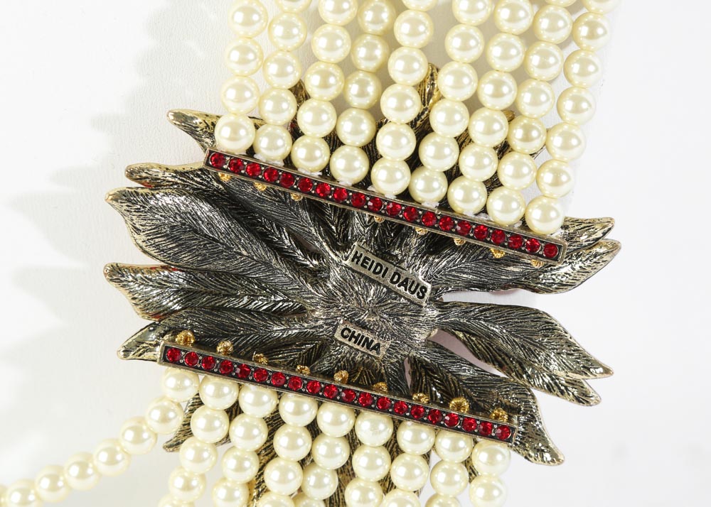 Bold Heidi Daus Faux Pearl Choker