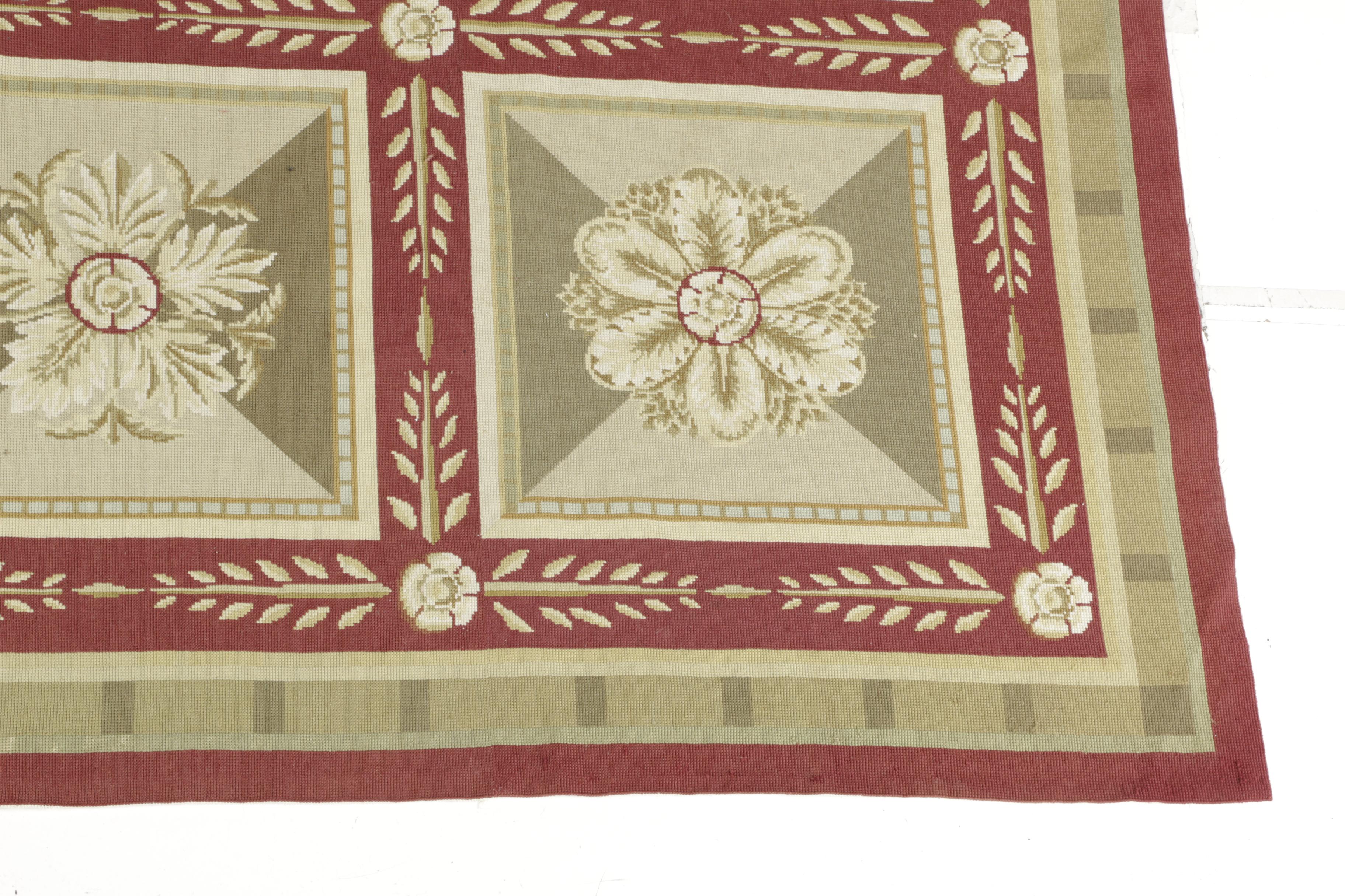 Handmade Needlepoint Area Rug