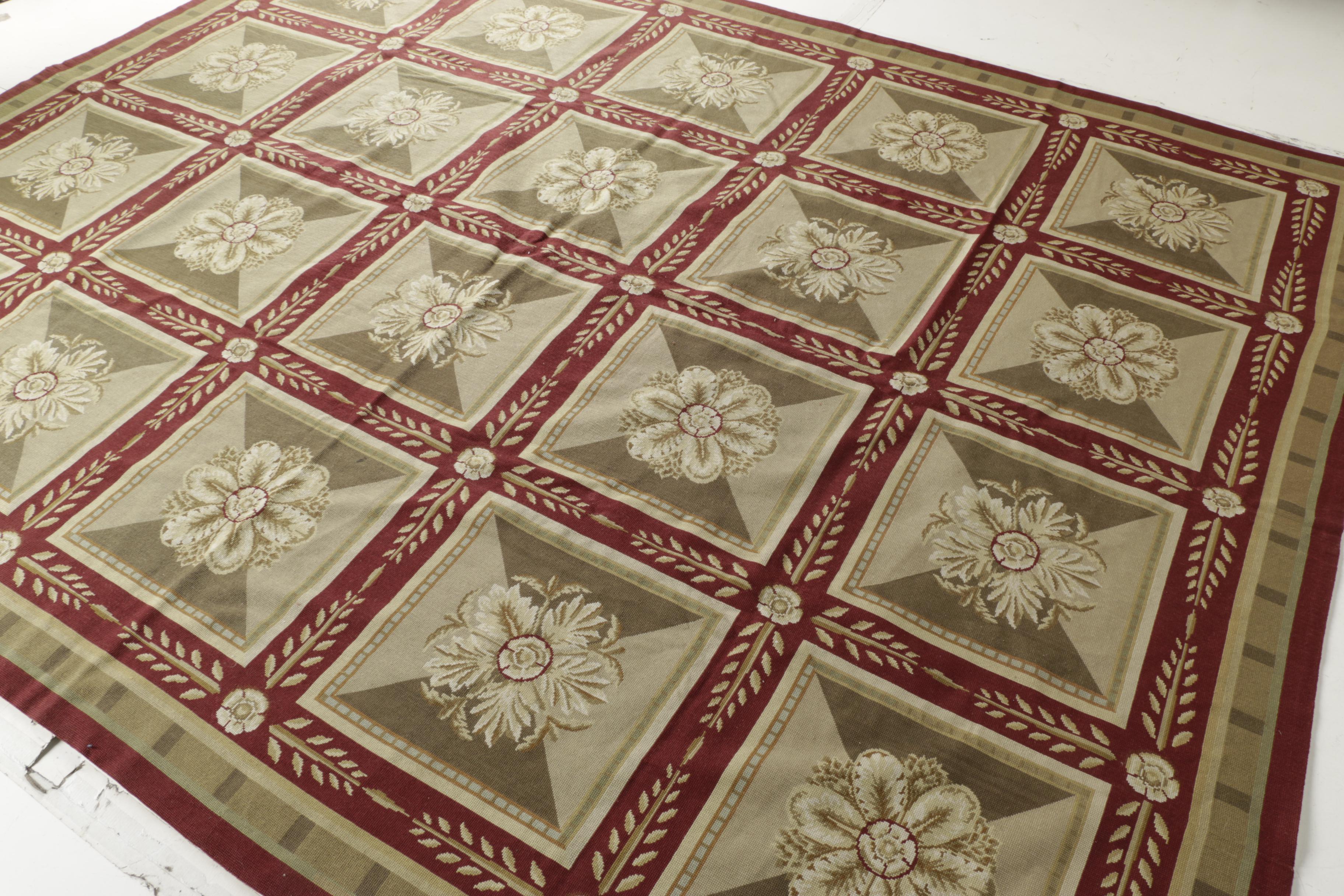 Handmade Needlepoint Area Rug