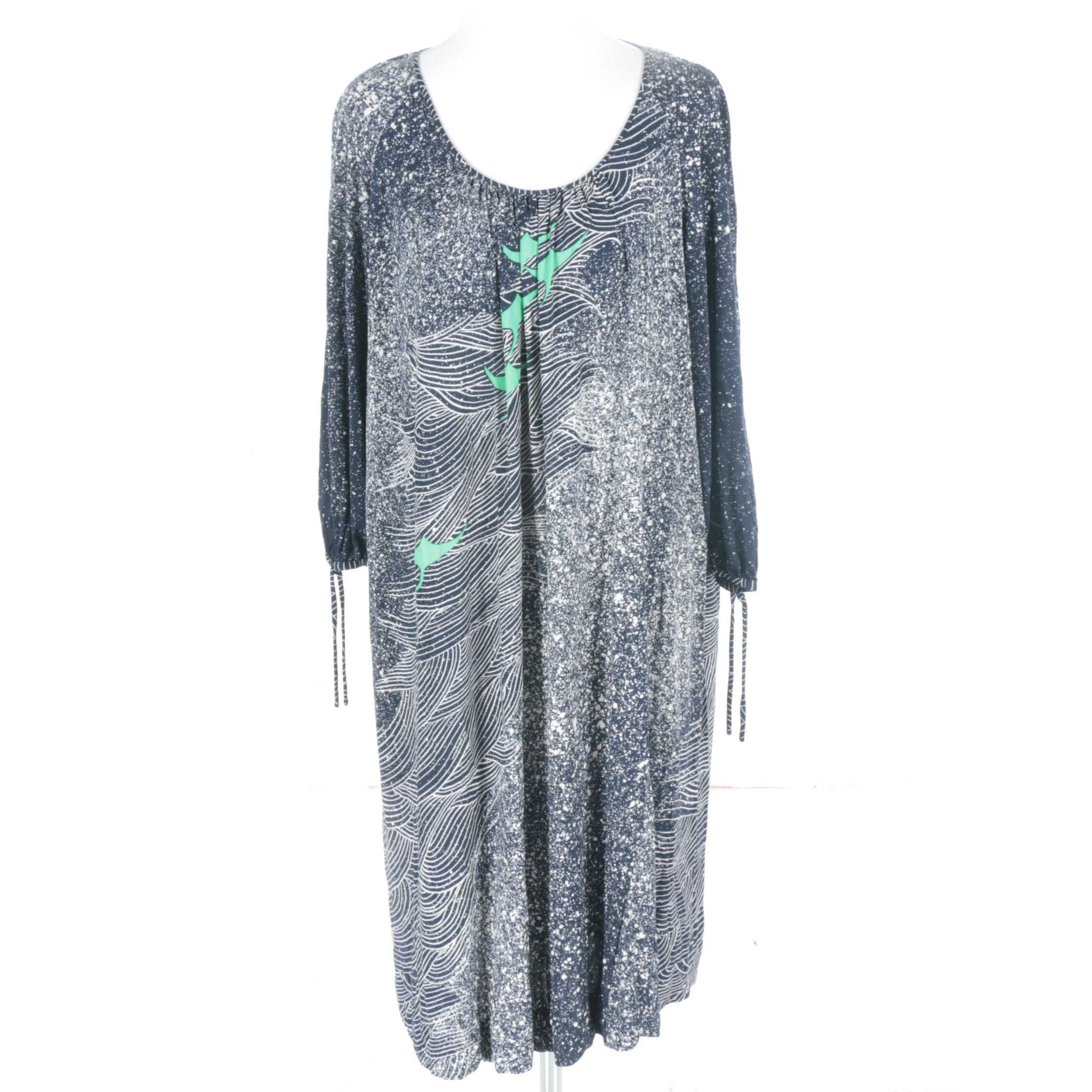 "De Pausini" Printed Shift Dress
