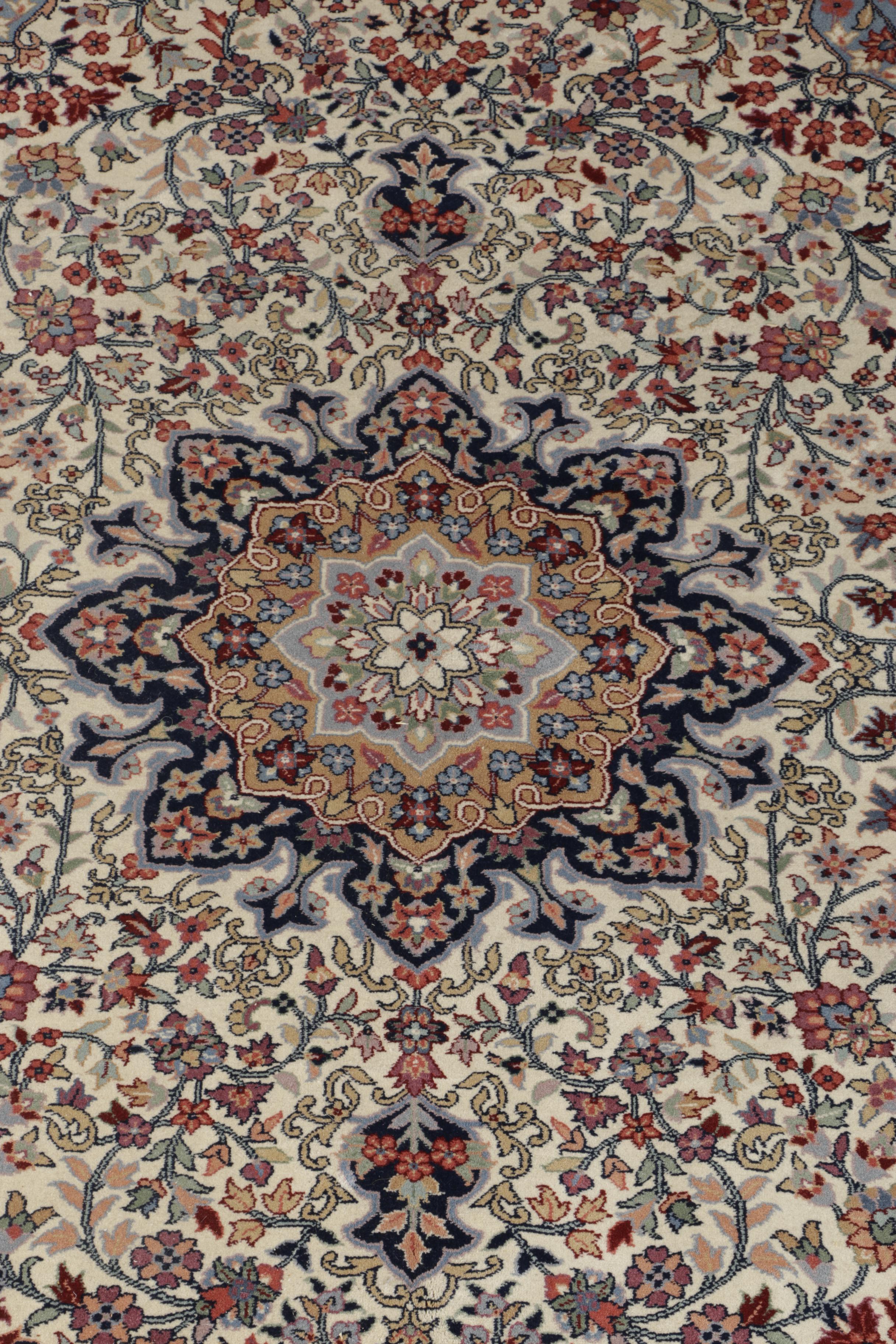 Hand-Knotted Persian Isfahan Area Rug