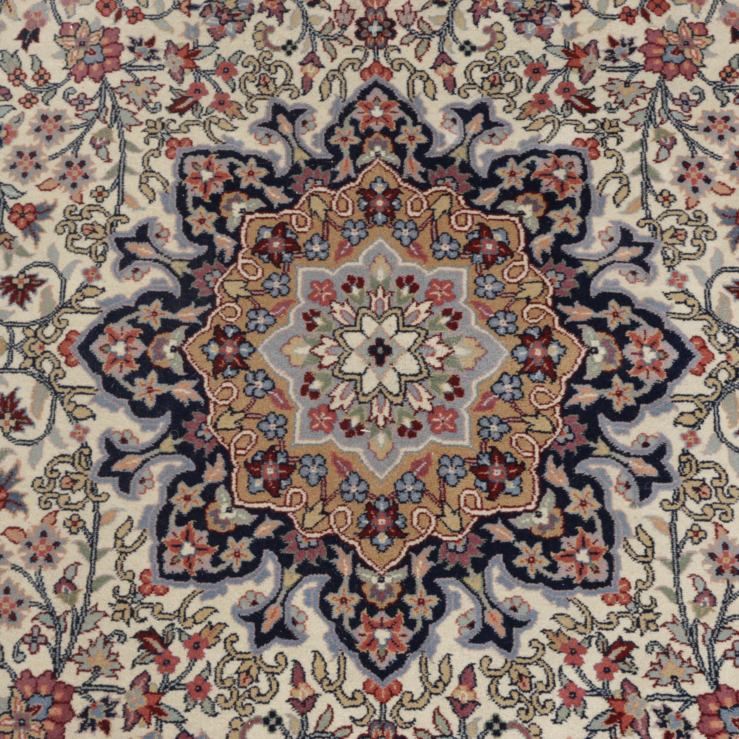 Hand-Knotted Persian Isfahan Area Rug