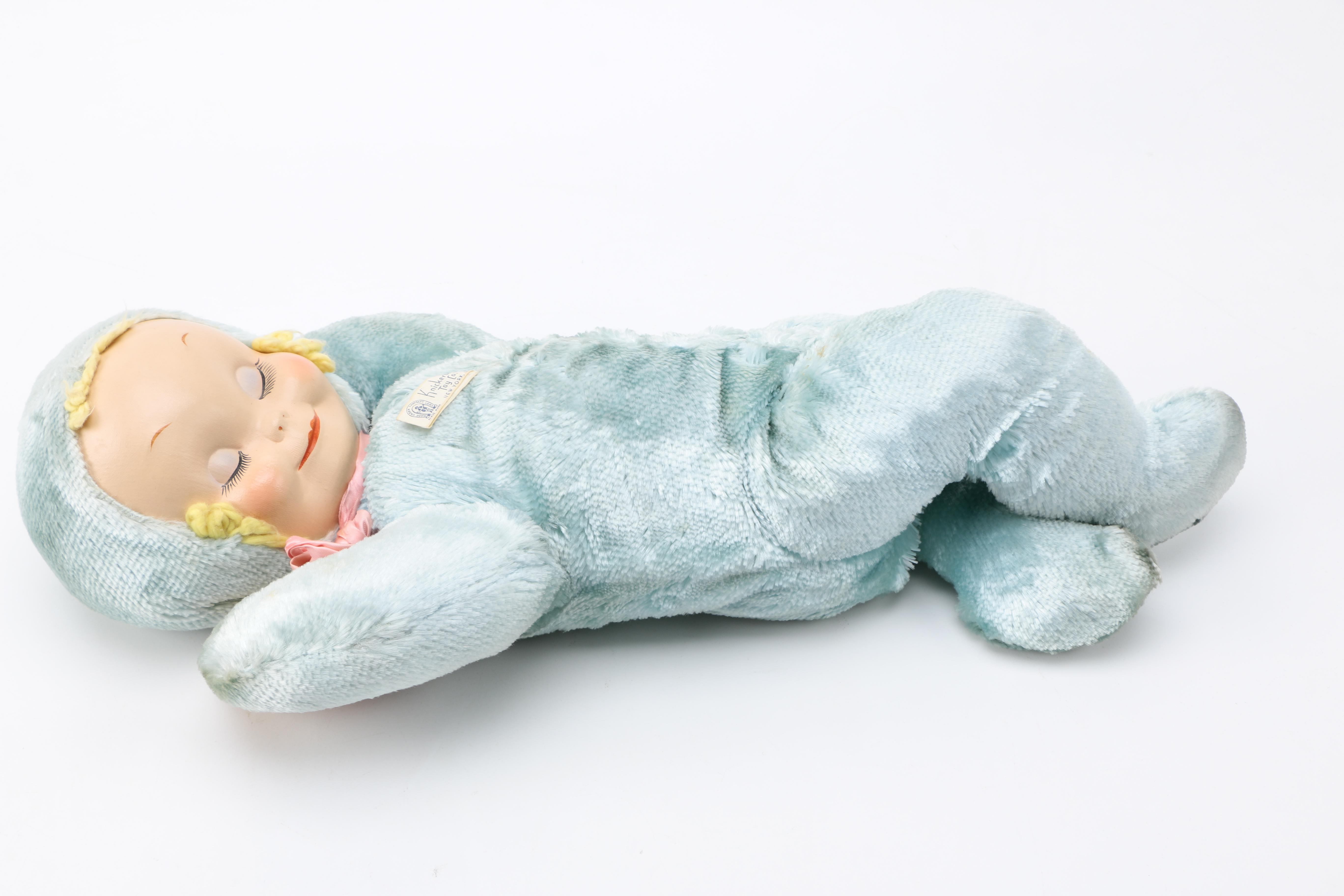 Dolls Featuring 1950s-Era Knickerbocker Sleepy Head Doll