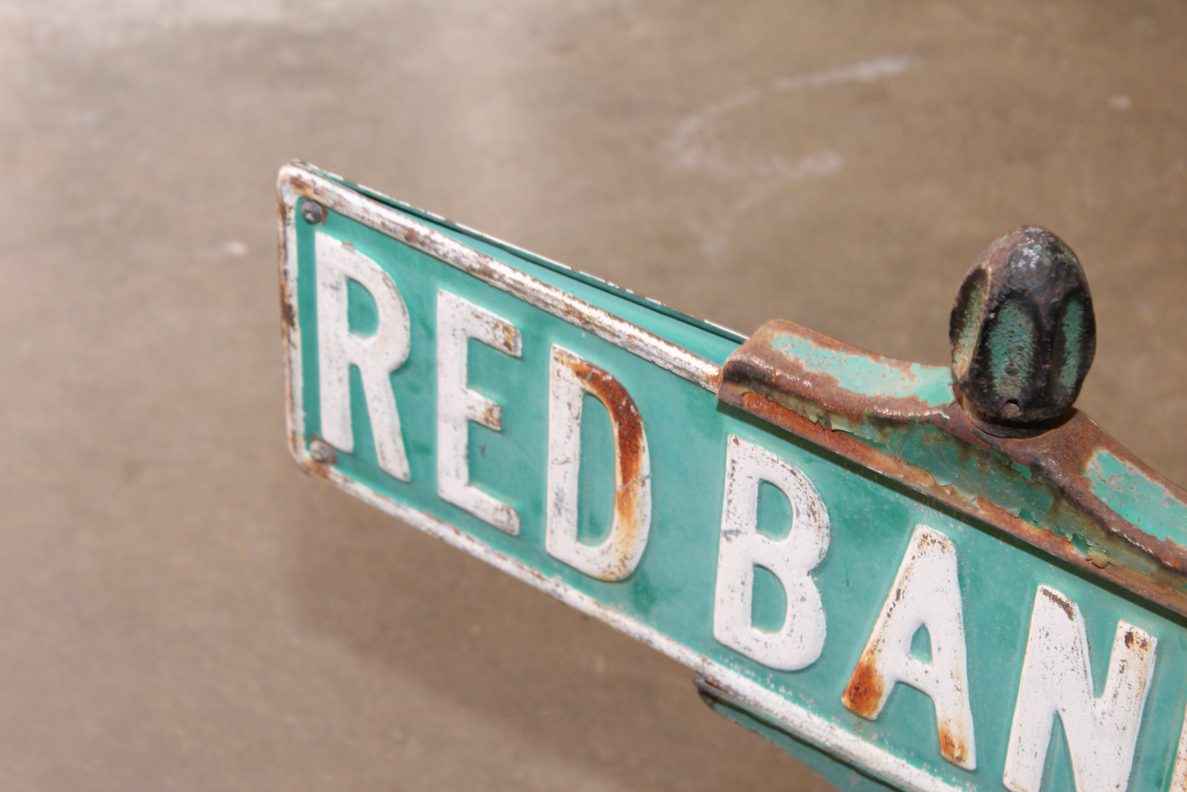 Vintage Cincinnati Intersection Street Signs Old Red Bank Road