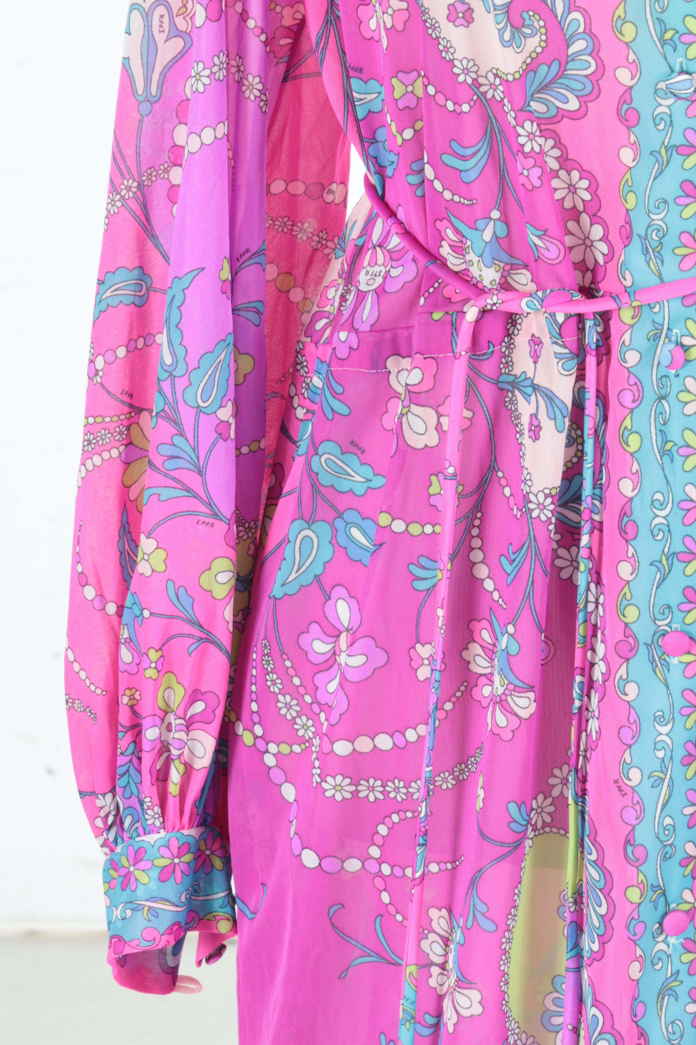 Vintage Emilio Pucci For Formfit Rogers Drawstring Robe