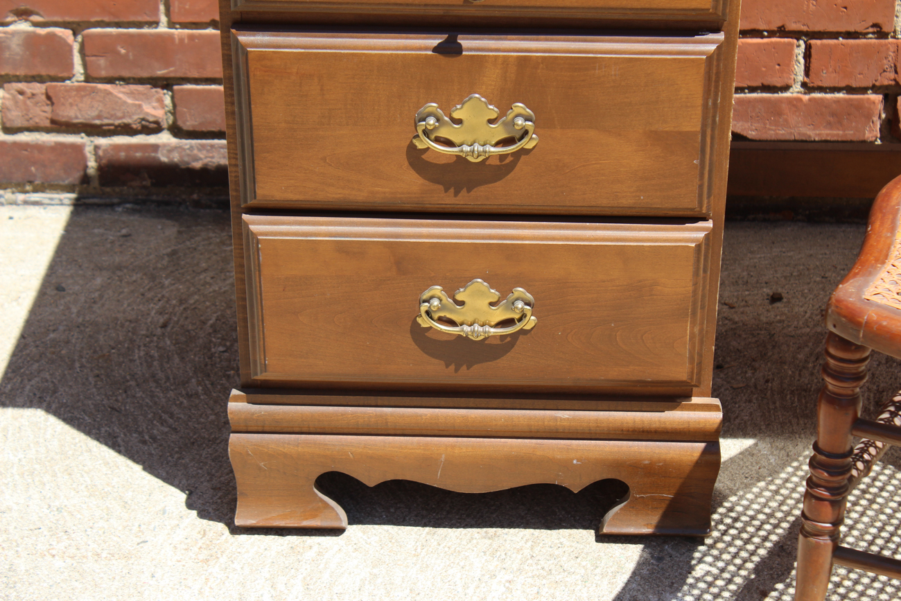 Federal Style Knee Hole Desk with Victorian Chair