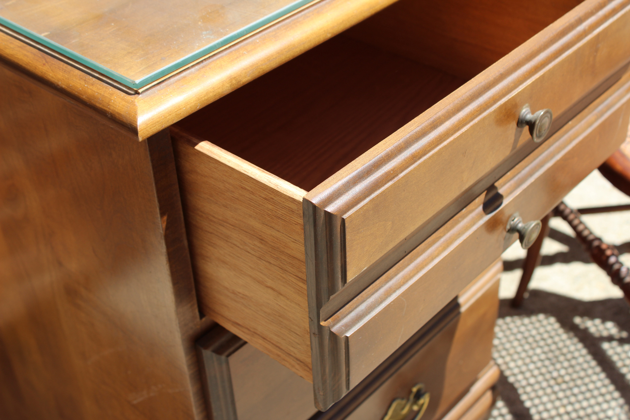 Federal Style Knee Hole Desk with Victorian Chair