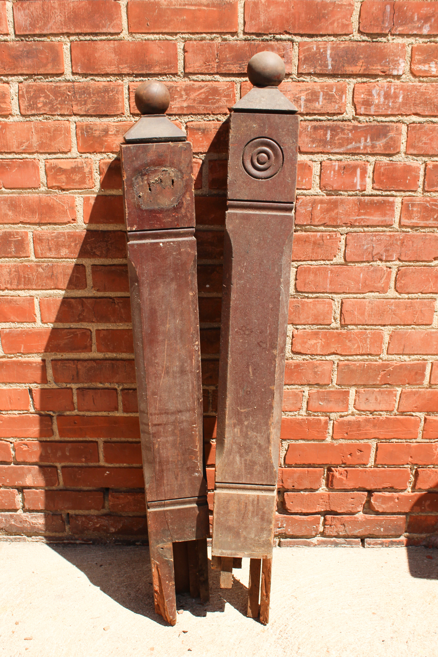 Pair Of Antique Newel Posts