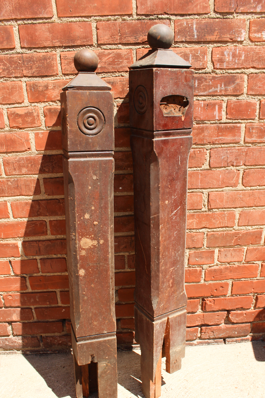 Pair Of Antique Newel Posts