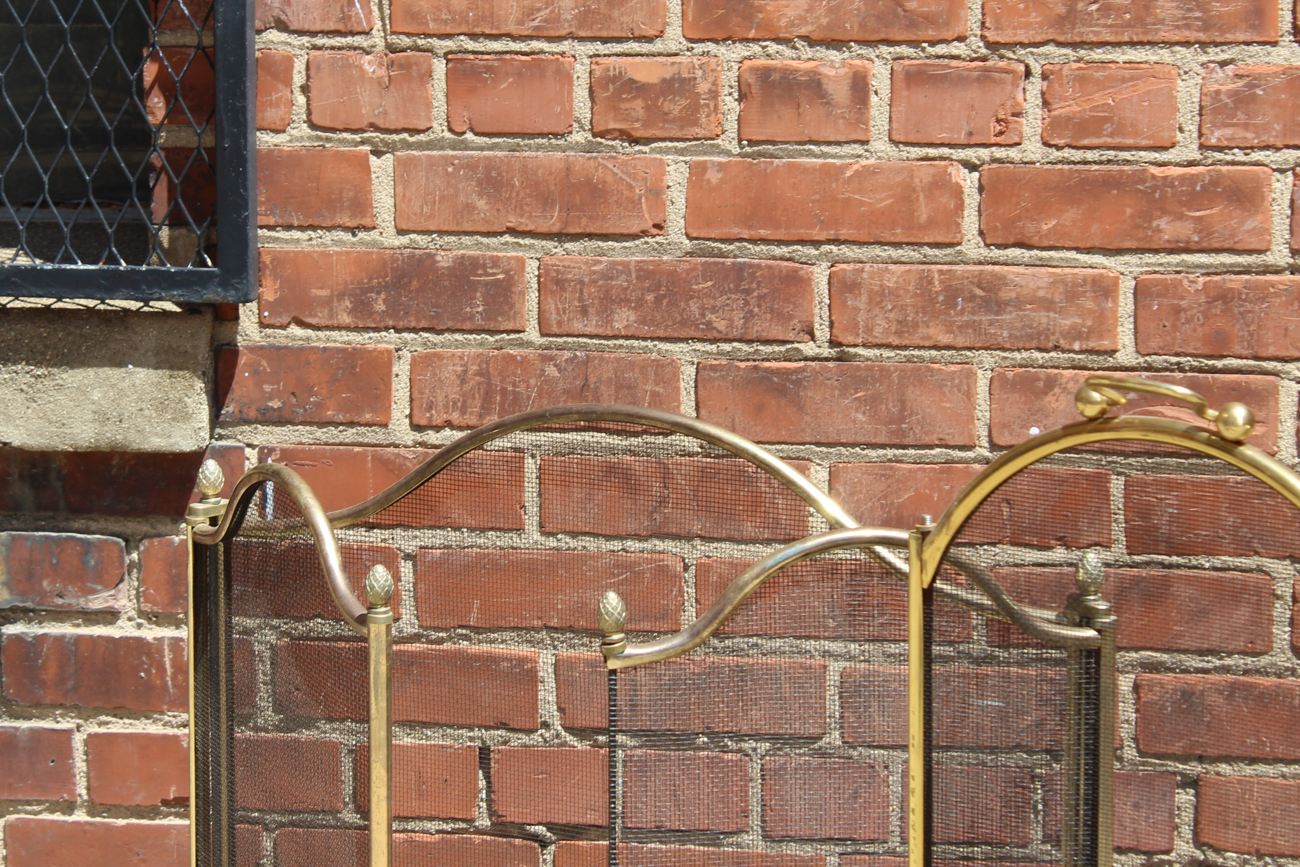 Vintage Brass Fireplace Screens