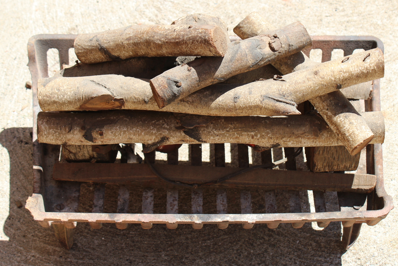 Electric Fireplace Logs With Cast Iron Grate