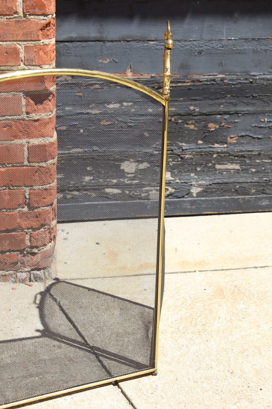 Vintage Brass Fireplace Screens