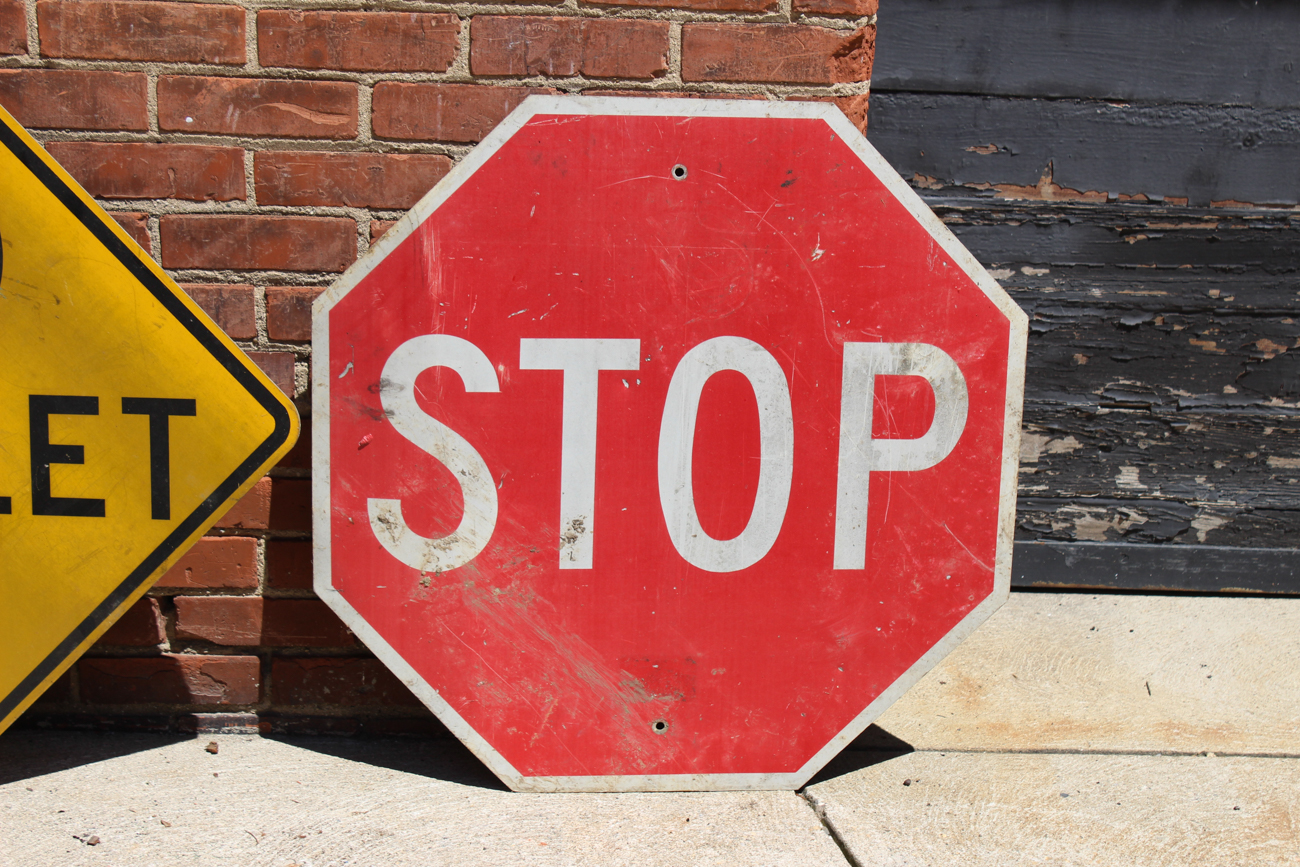 Vintage Steel Street Signs