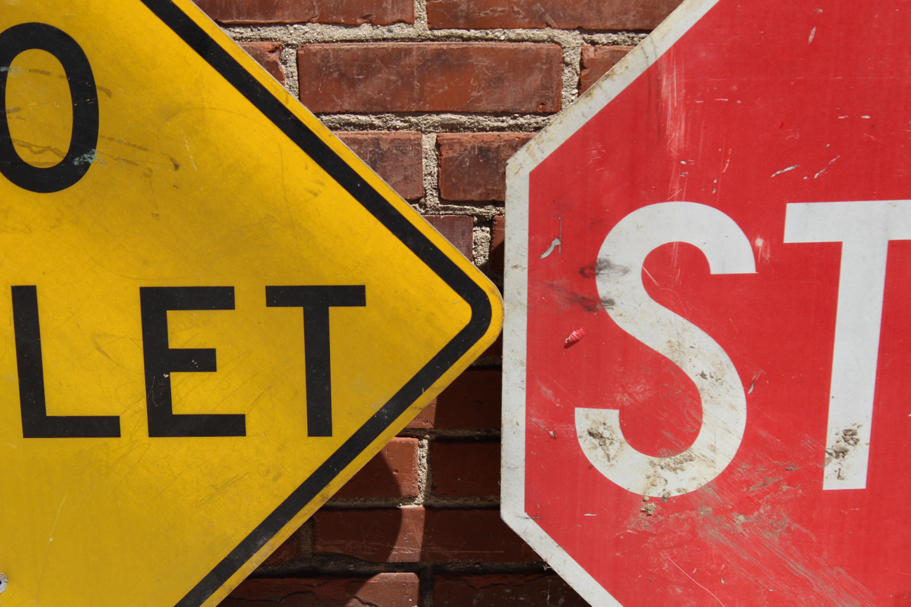 Vintage Steel Street Signs