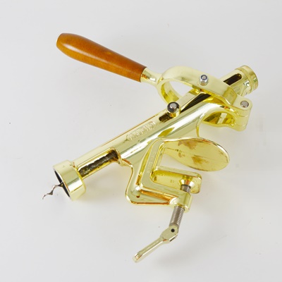 Rapid Swiss Brass Plated Wine Bottle Opener