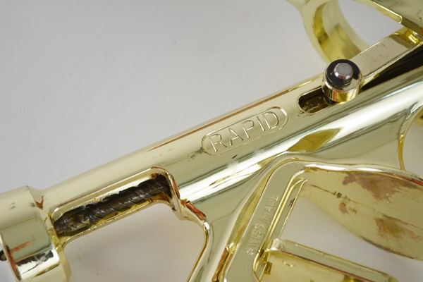 Rapid Swiss Brass Plated Wine Bottle Opener