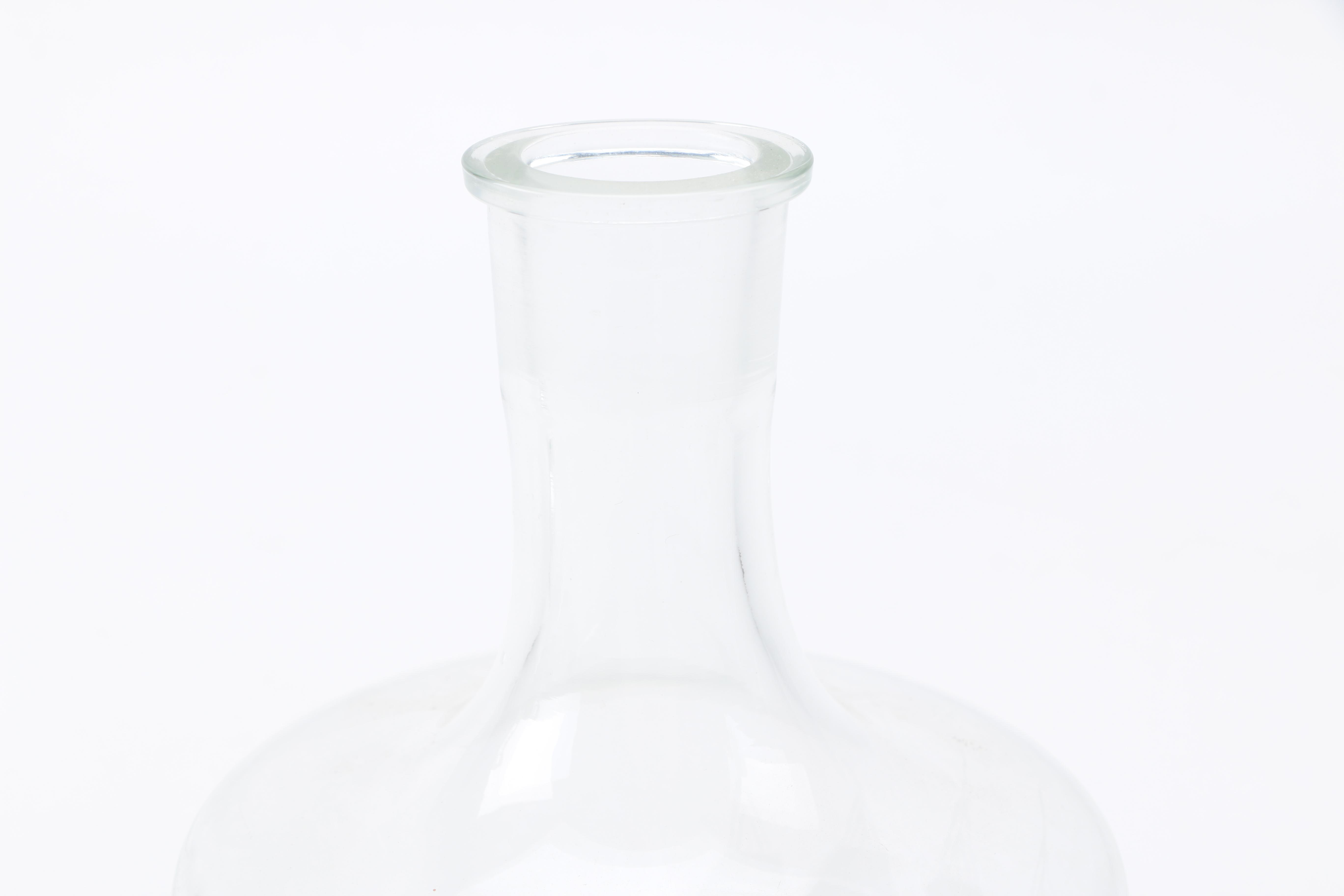 Two Clear Glass Decanters and a Pitcher