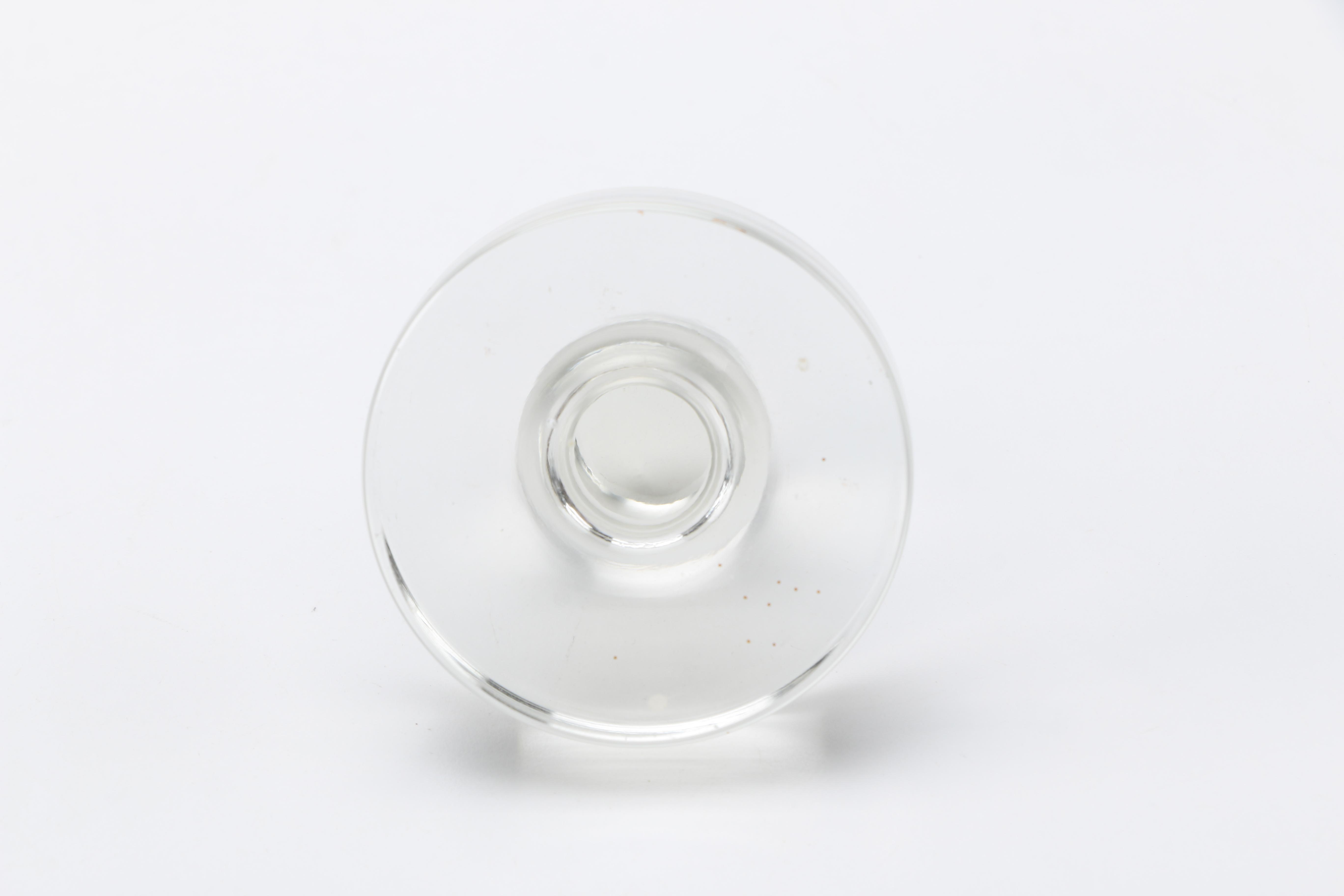 Two Clear Glass Decanters and a Pitcher