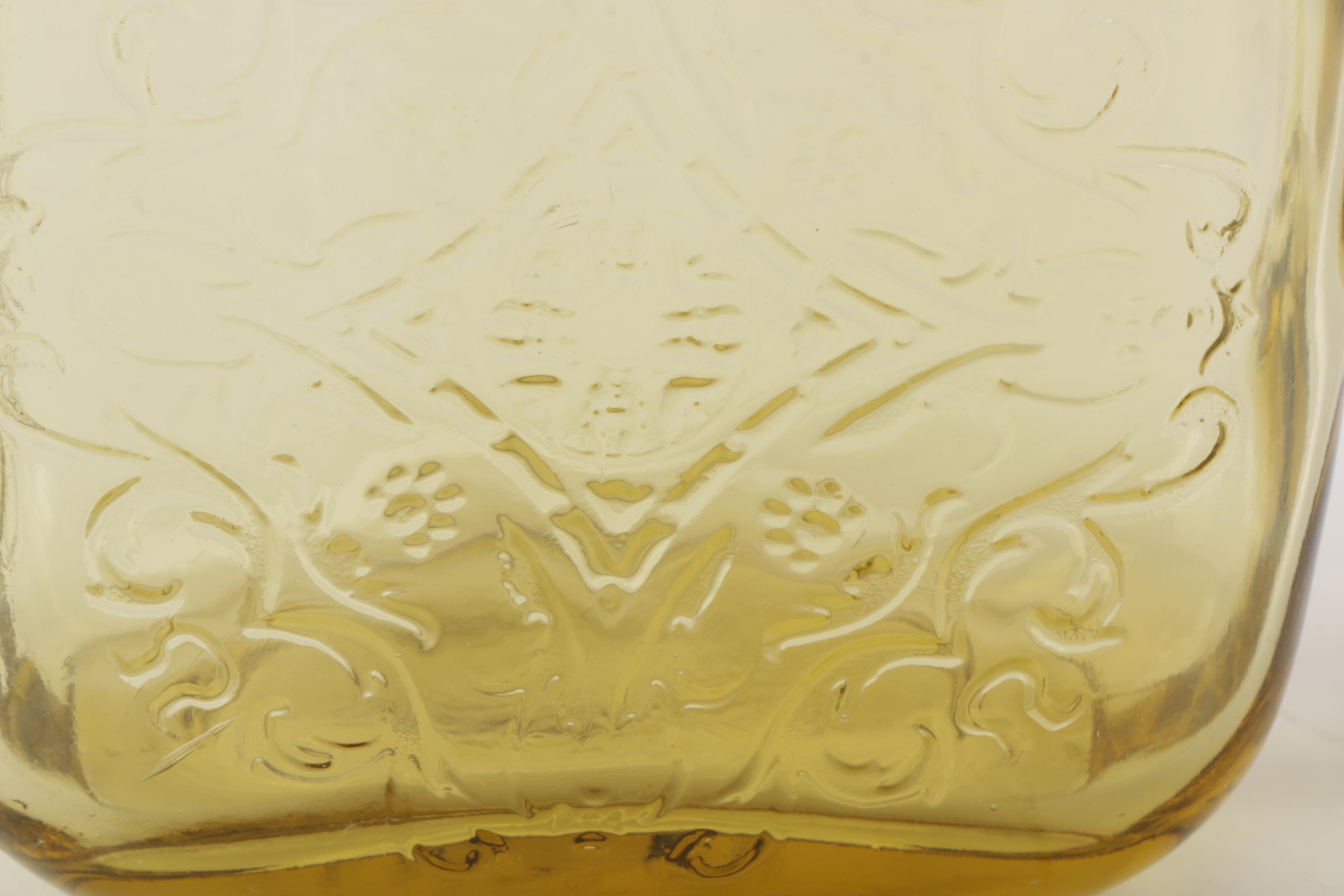 Vintage Apothecary Jars and Yellow Depression Glass Serveware