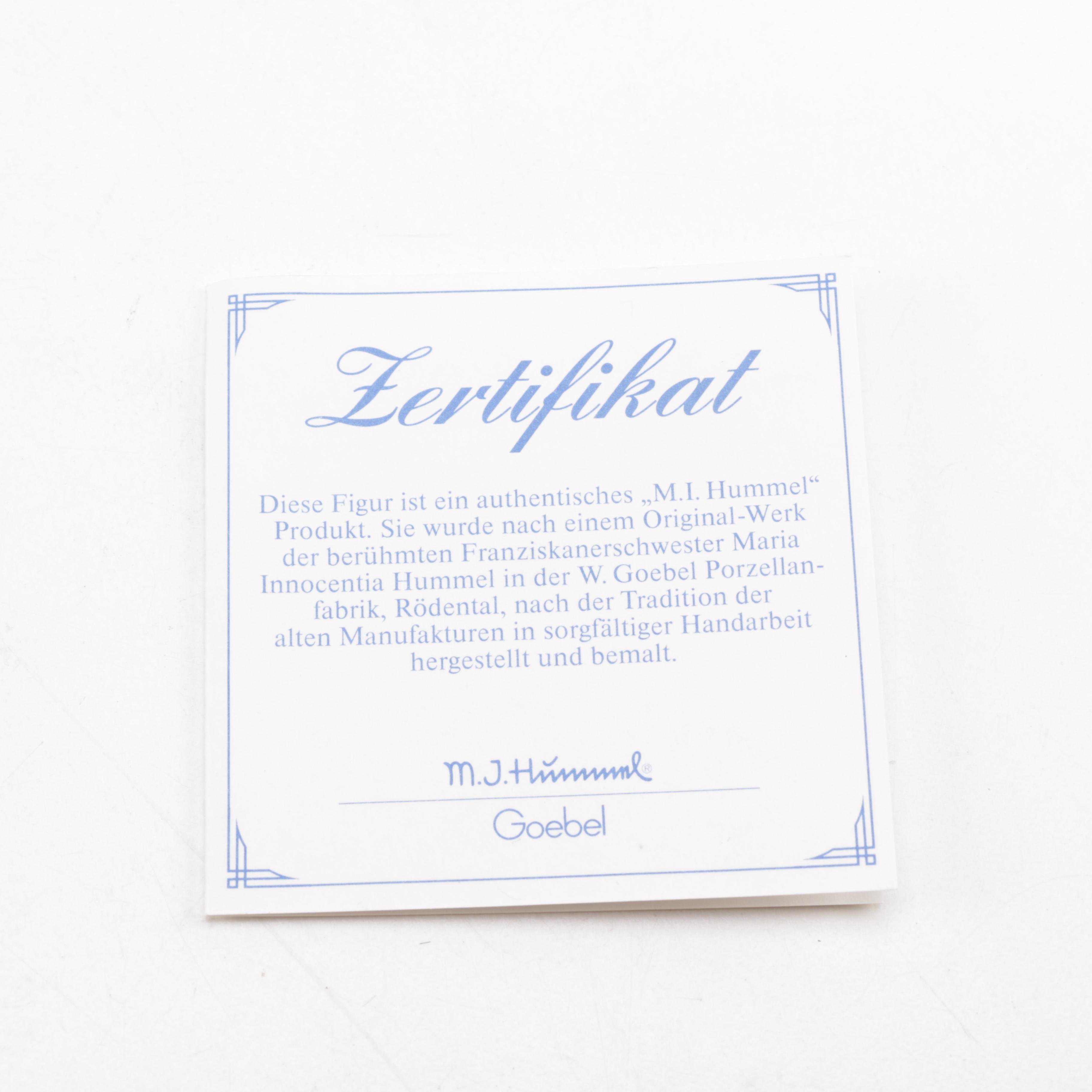 Hummel Figurines Including "Band Leader" and "Accordion Boy"