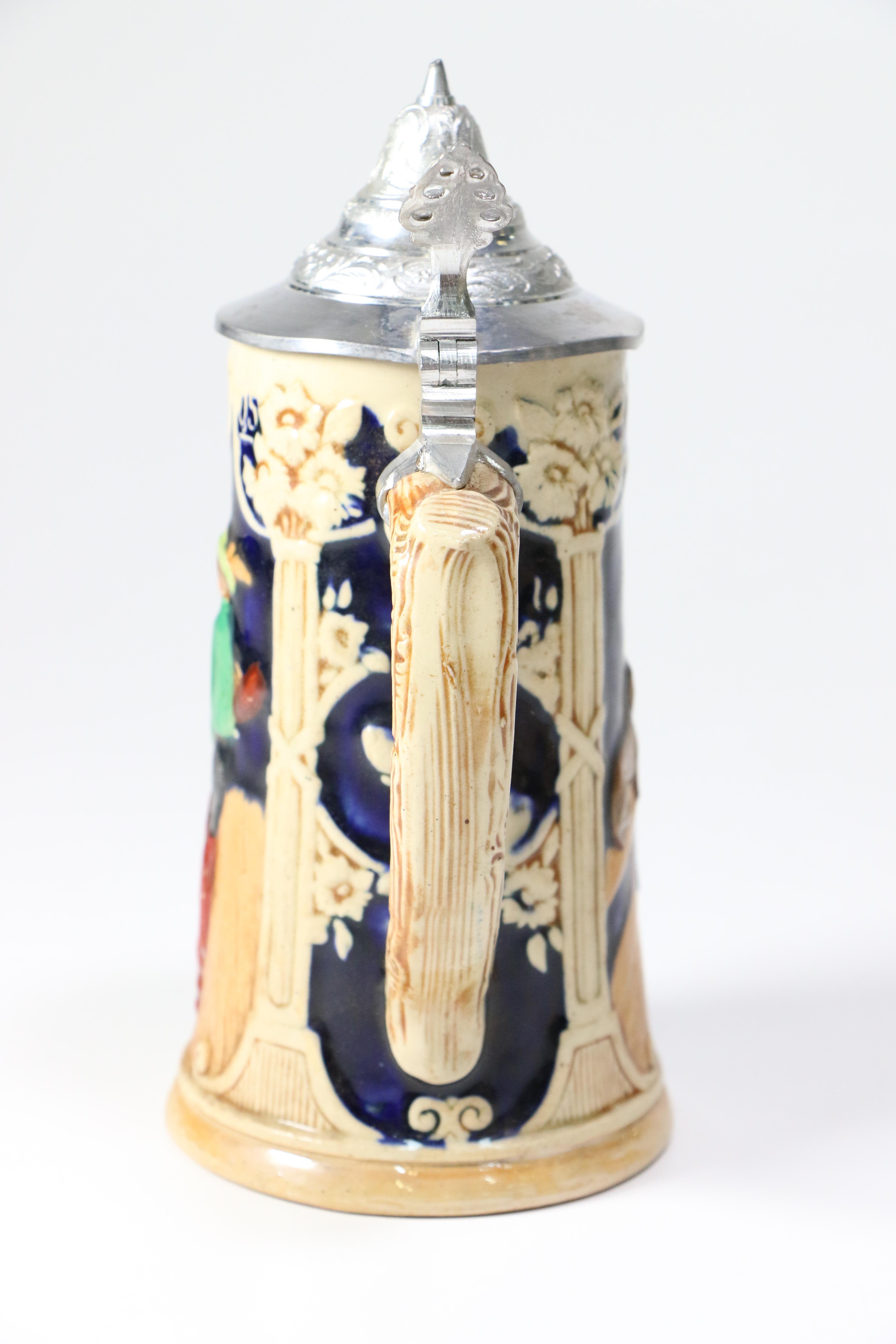 Vintage German Ceramic Beer Steins