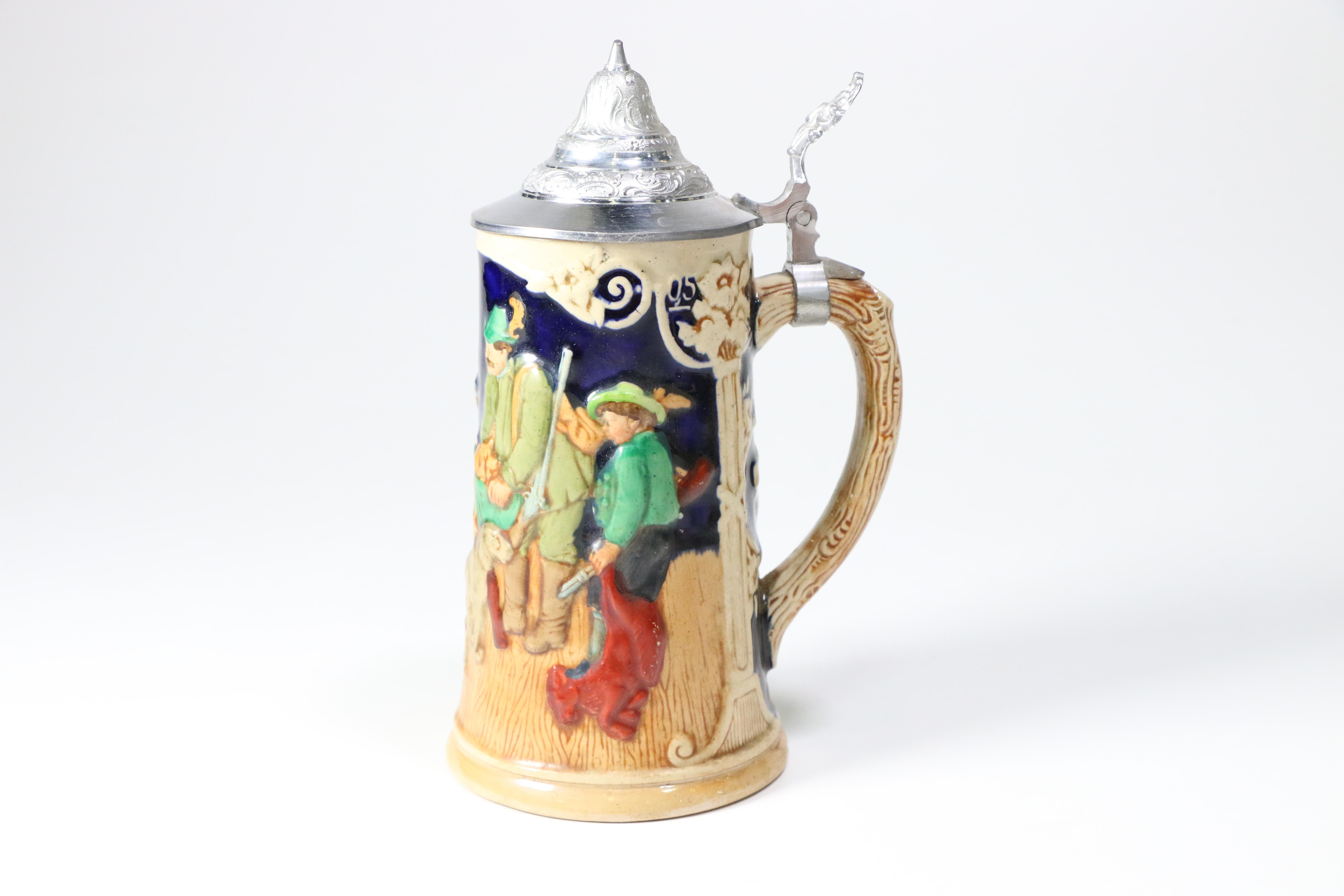 Vintage German Ceramic Beer Steins