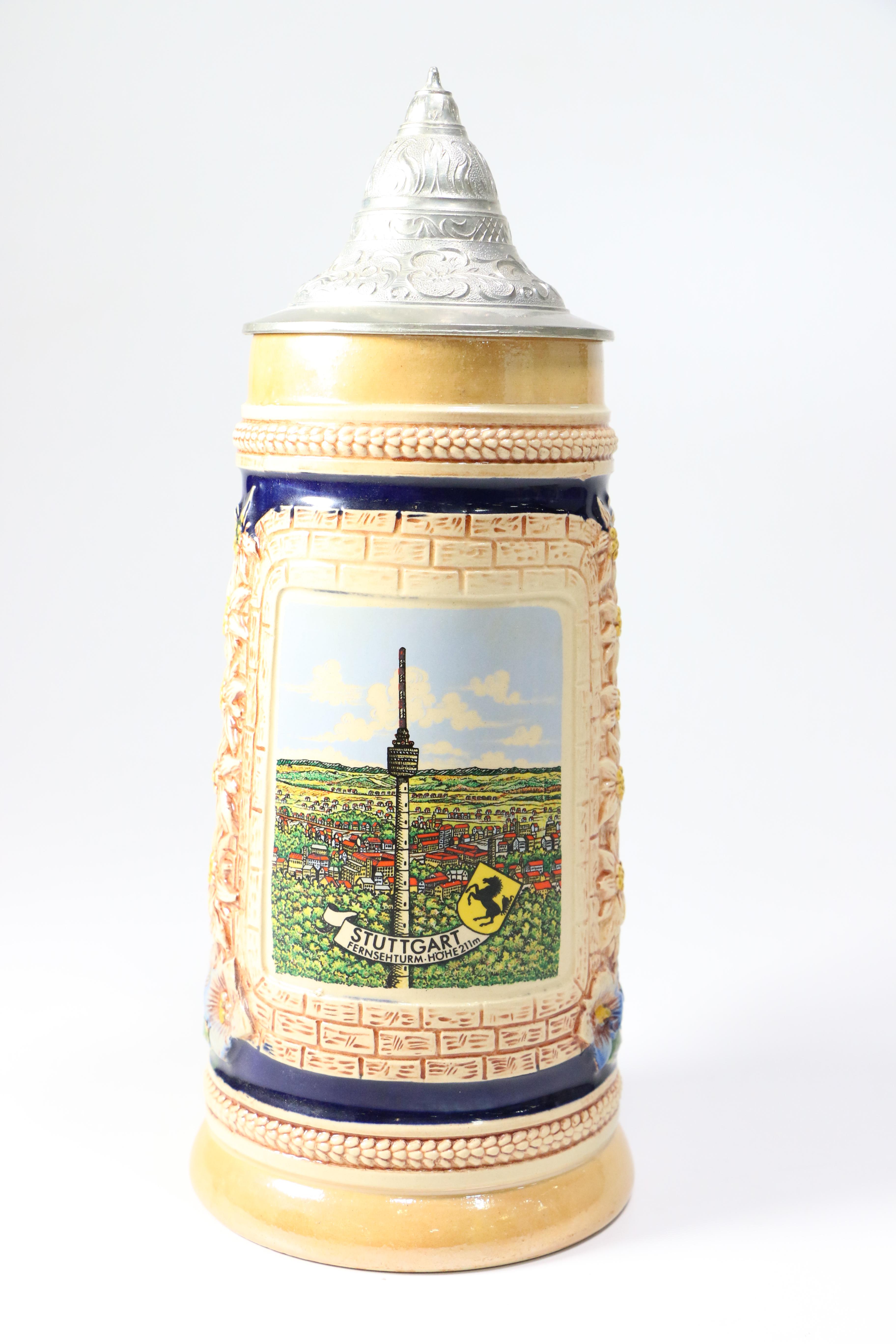 Vintage German Ceramic Beer Steins