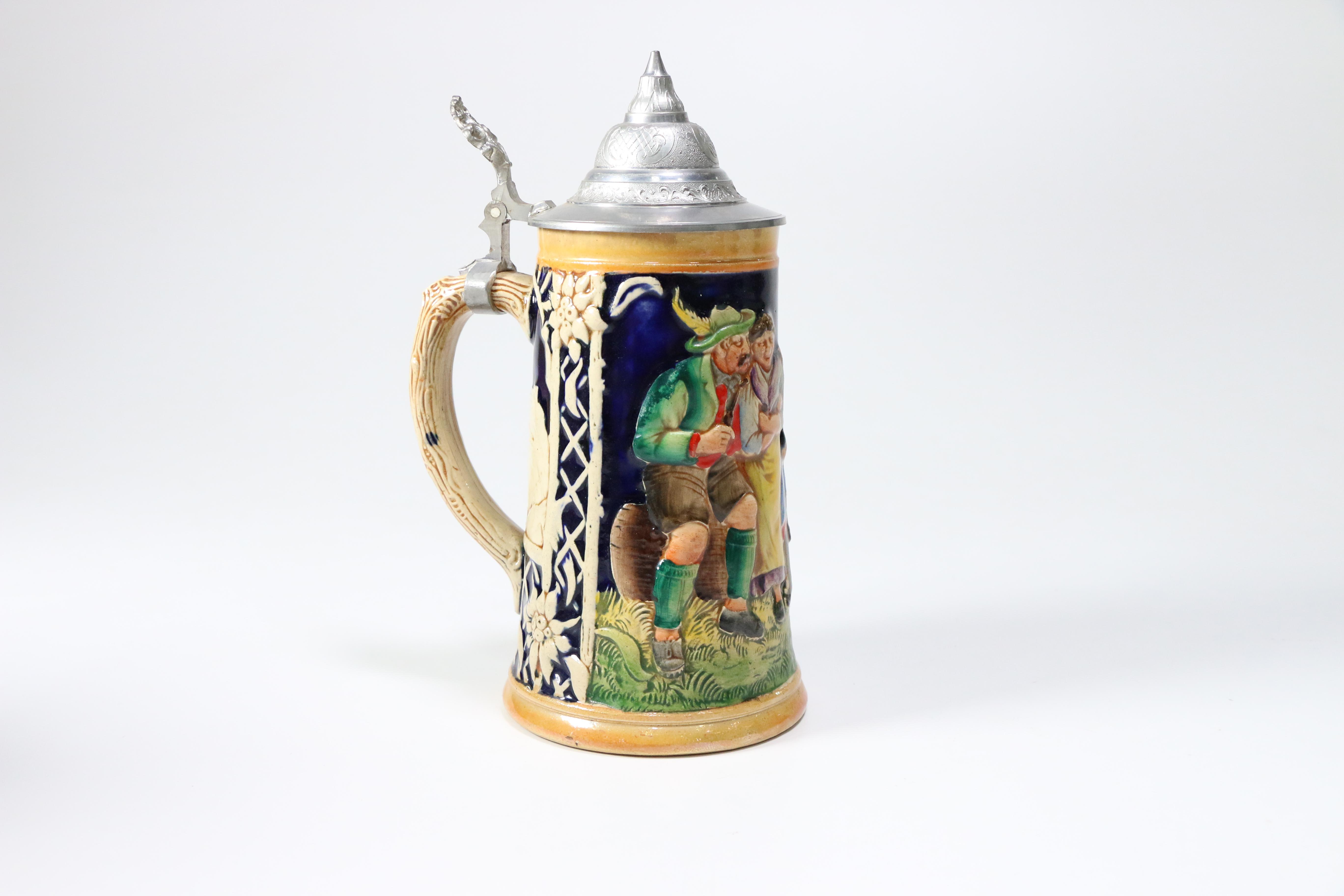 Vintage German Ceramic Beer Steins