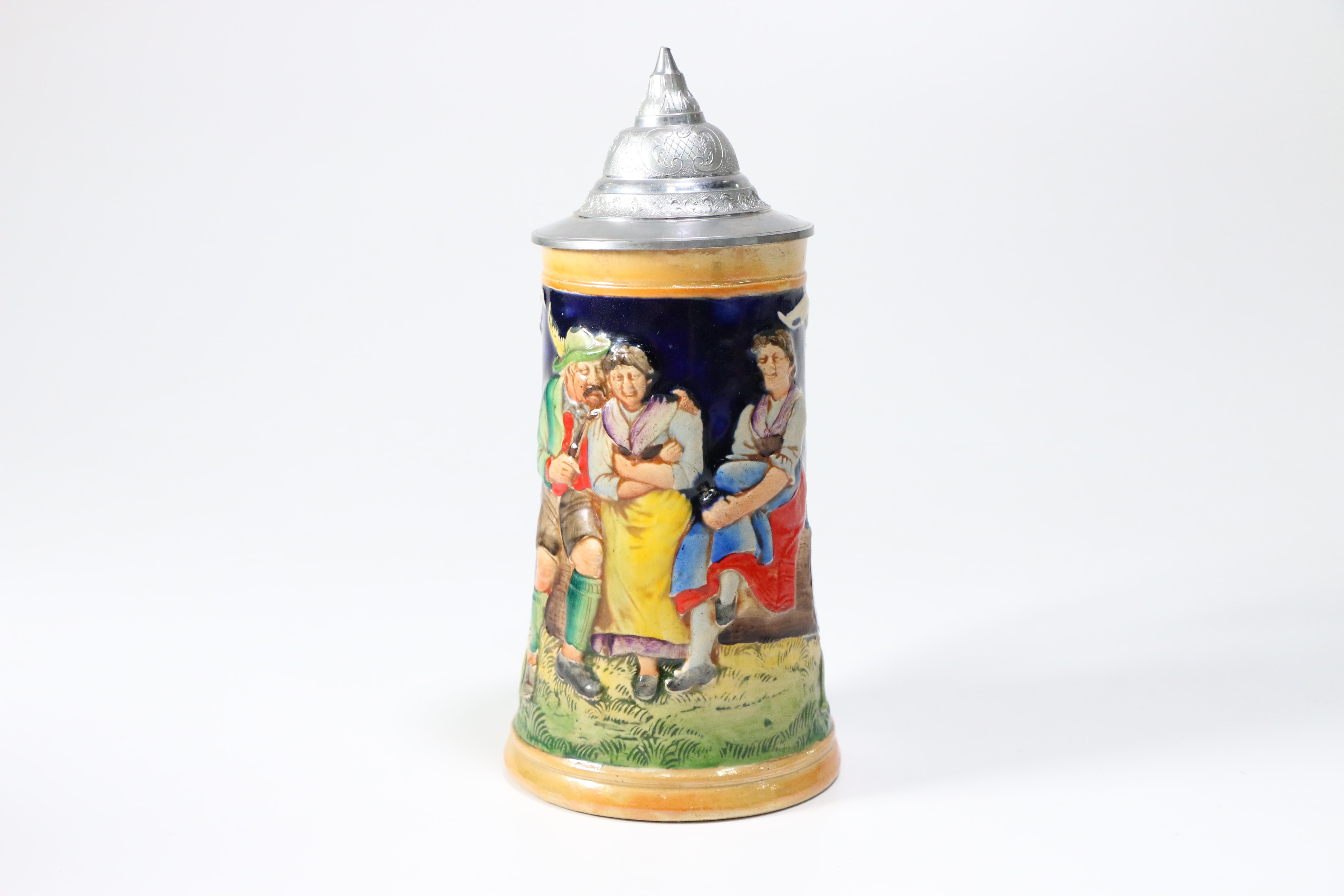 Vintage German Ceramic Beer Steins