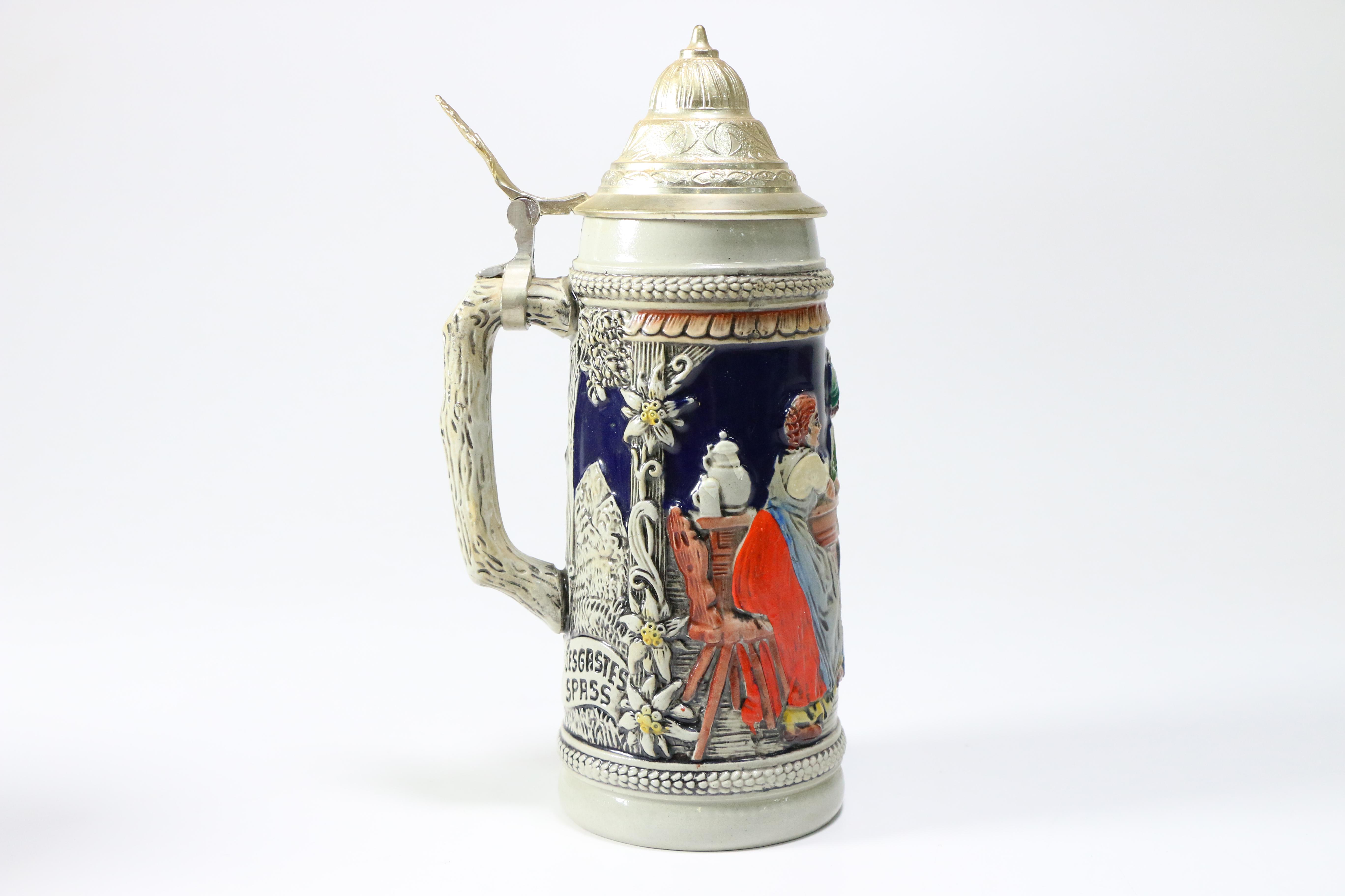 Vintage German Ceramic Beer Steins