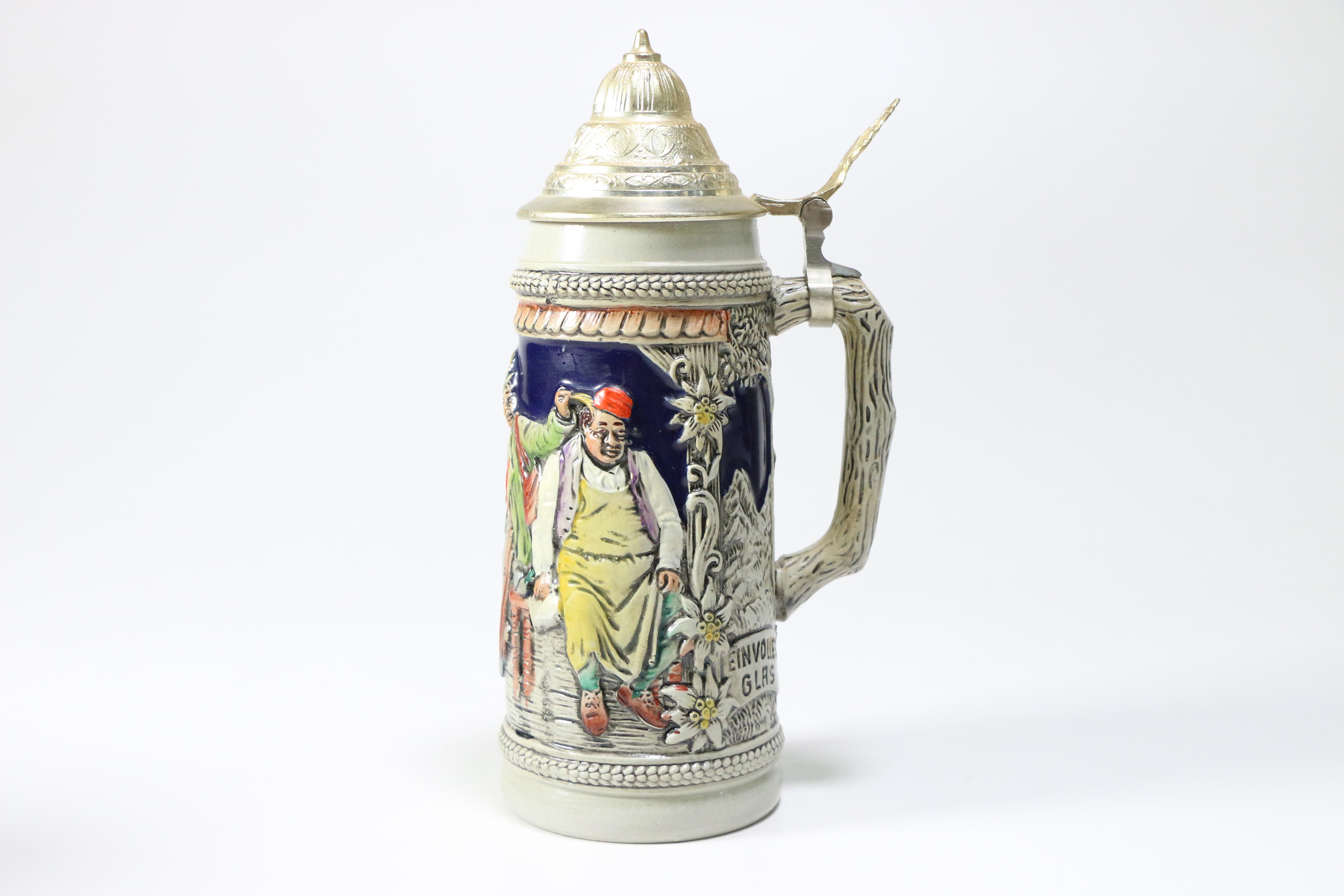 Vintage German Ceramic Beer Steins