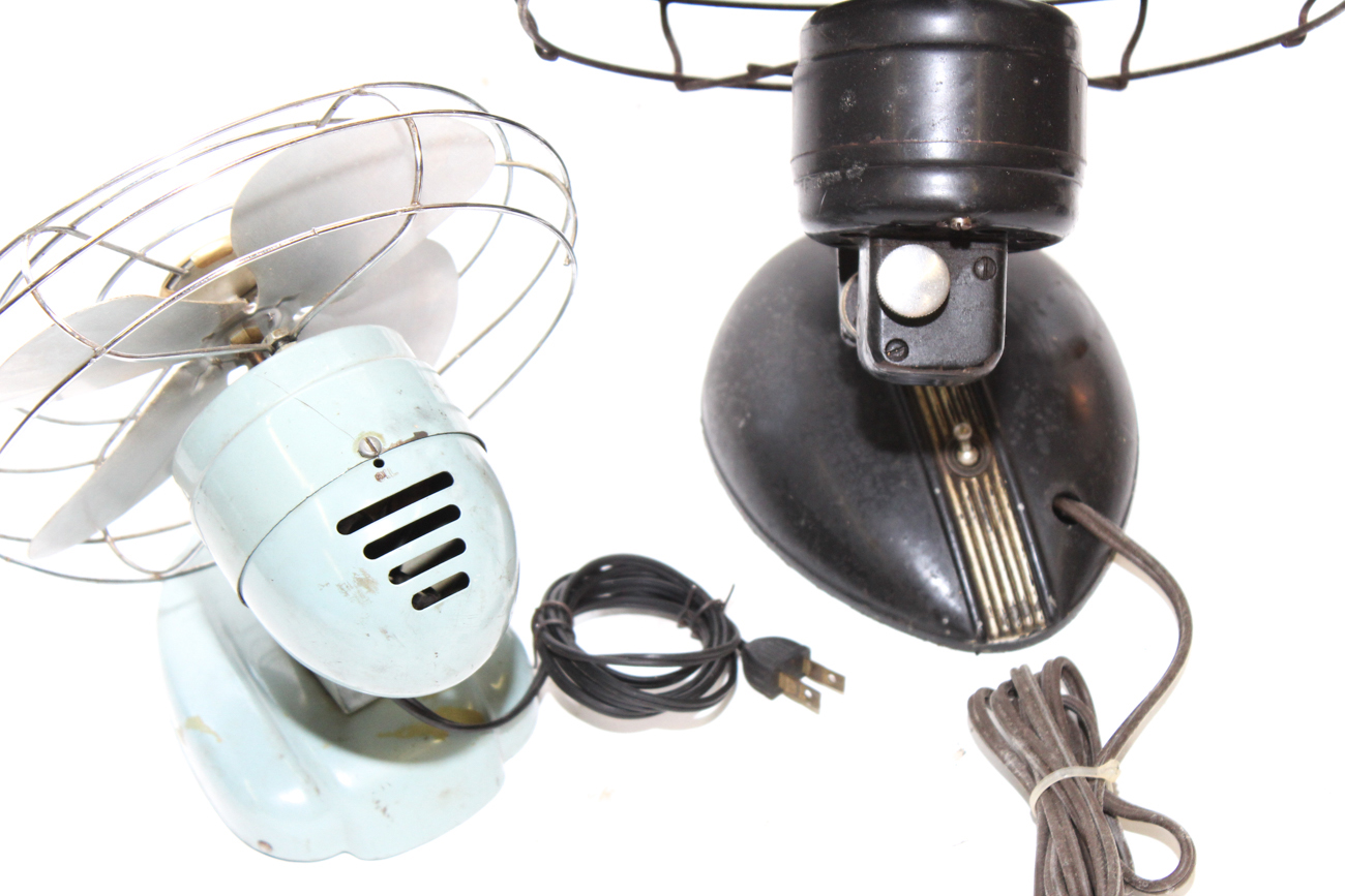 Three Vintage Table Fans