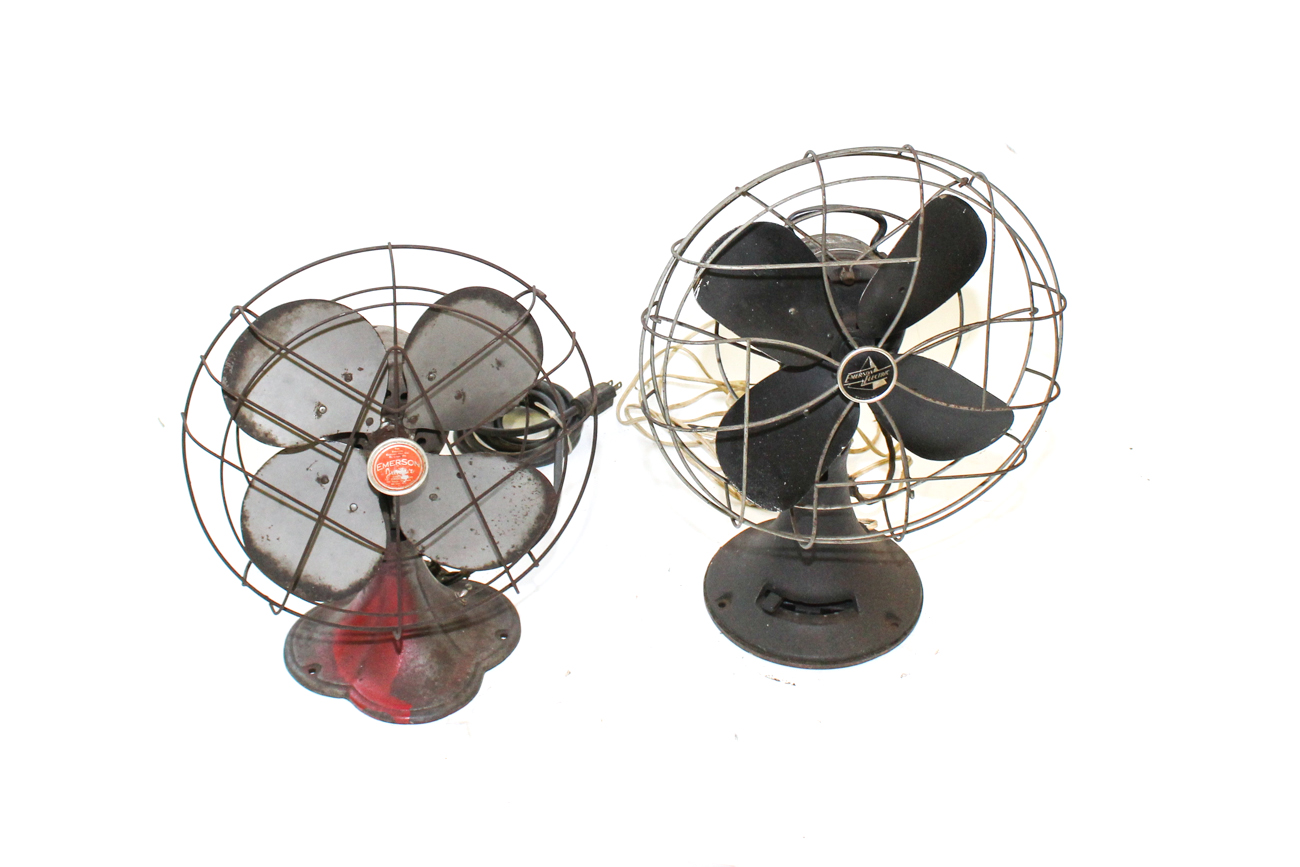 Vintage Emerson Table Fans