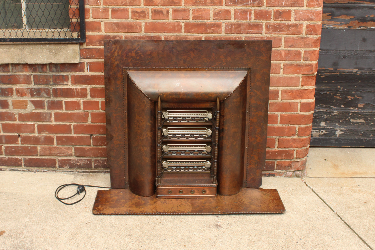 Large Vintage Fireplace Insert Heater